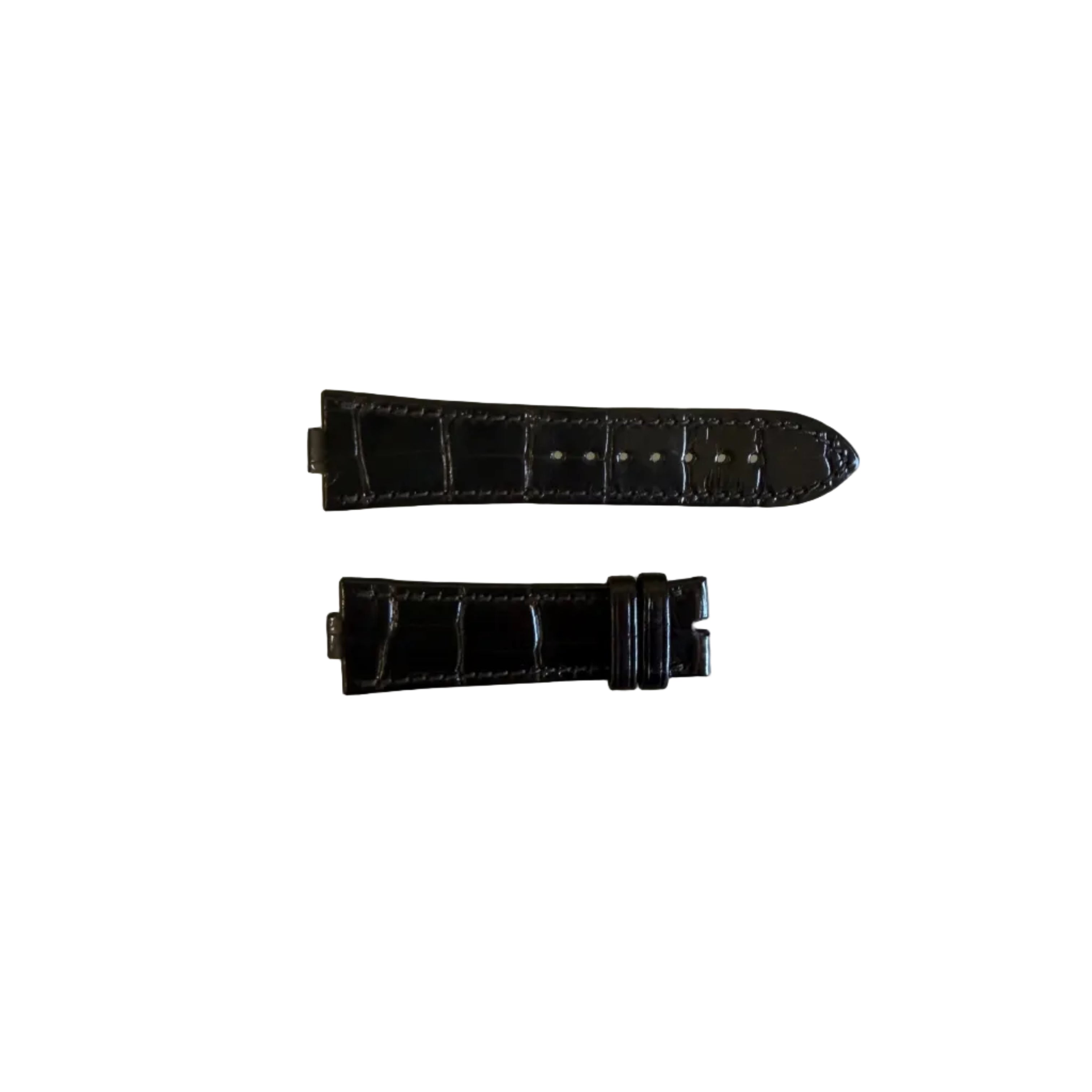Authentic Vacheron Constantin Overseas Alligator Dark Brown Shiny Watch Band Strap 22mm