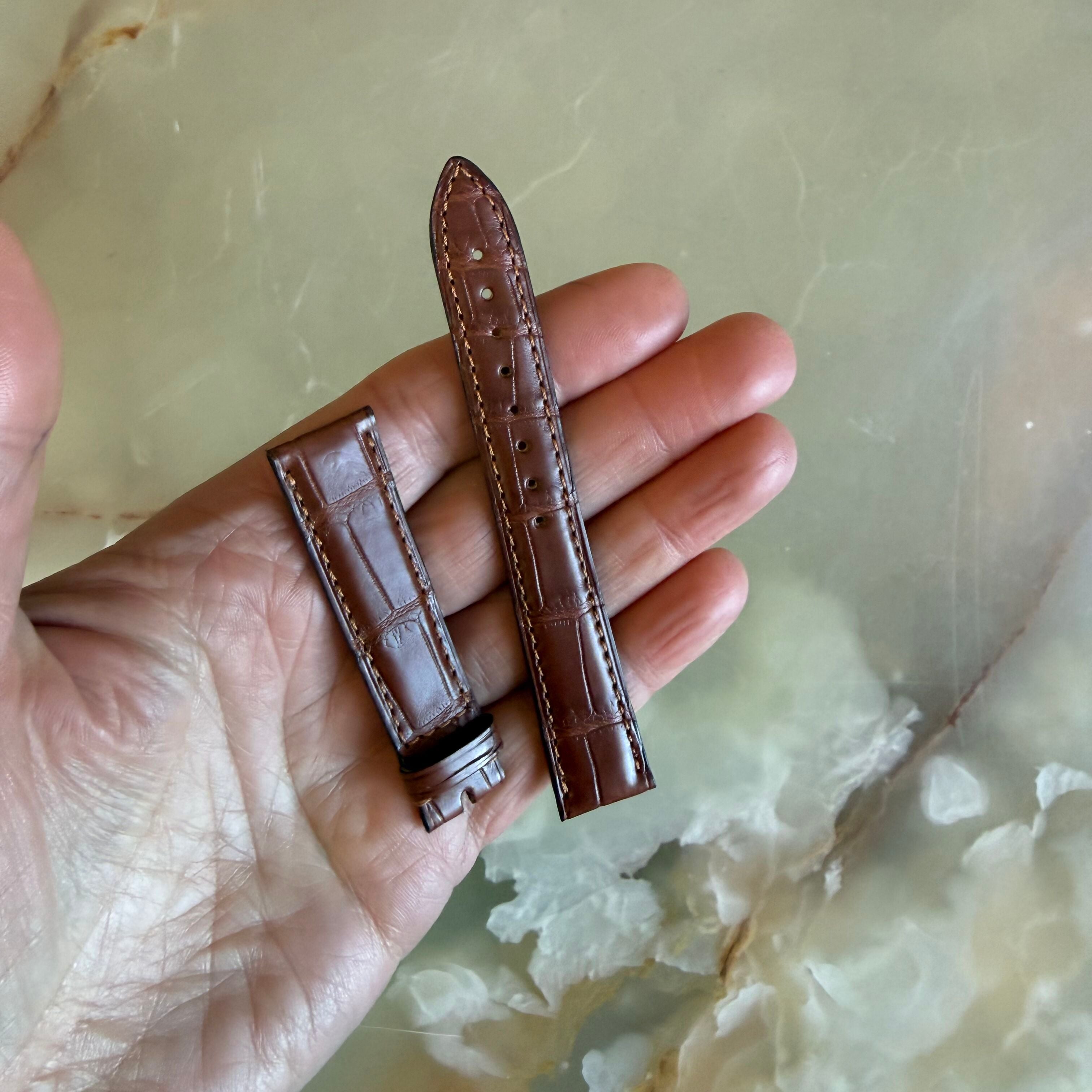 Authentic Vacheron Constantin Alligator Brown Watch Band Strap 16mm