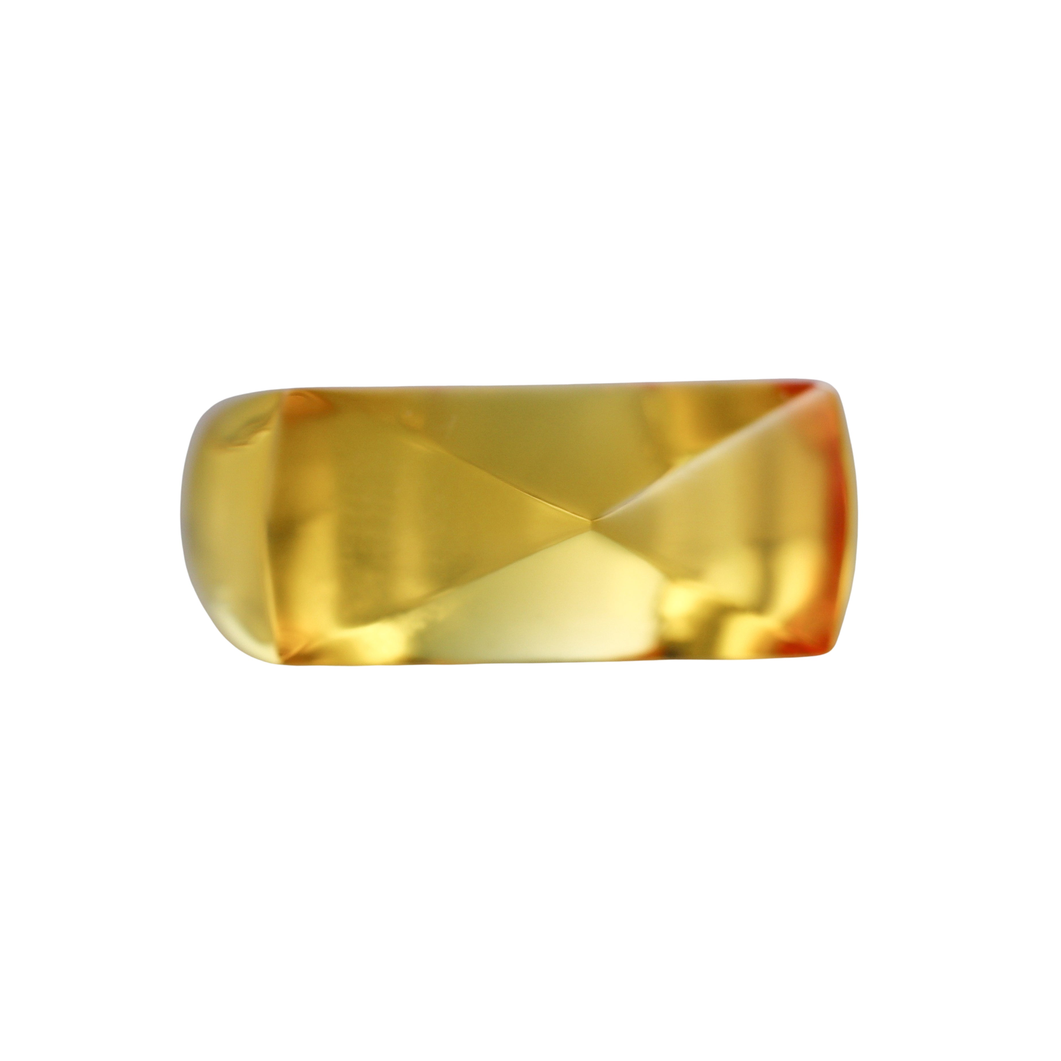 Baccarat Yellow Louxor Crystal Ring