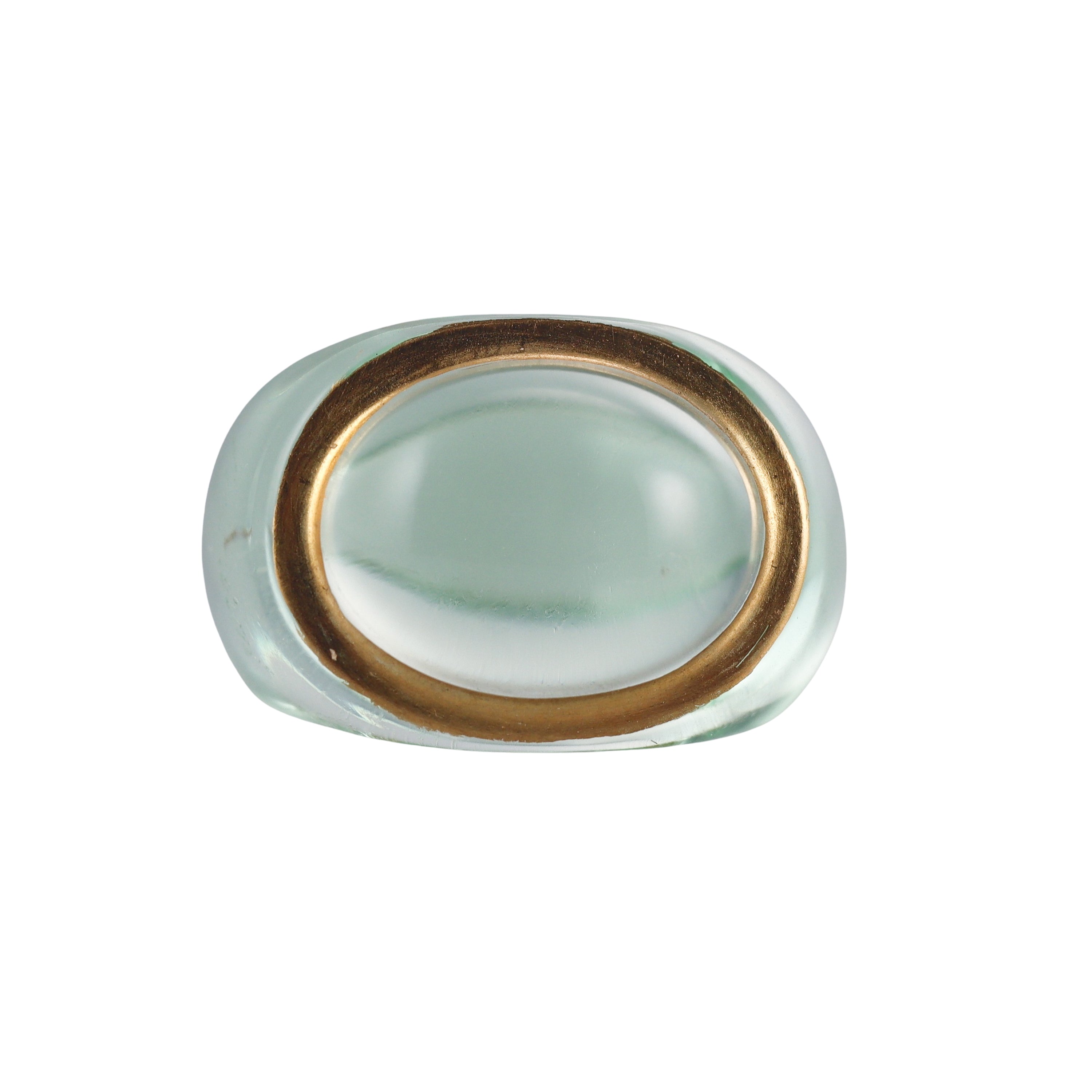 Baccarat Jewelry Light Green Crystal Ring