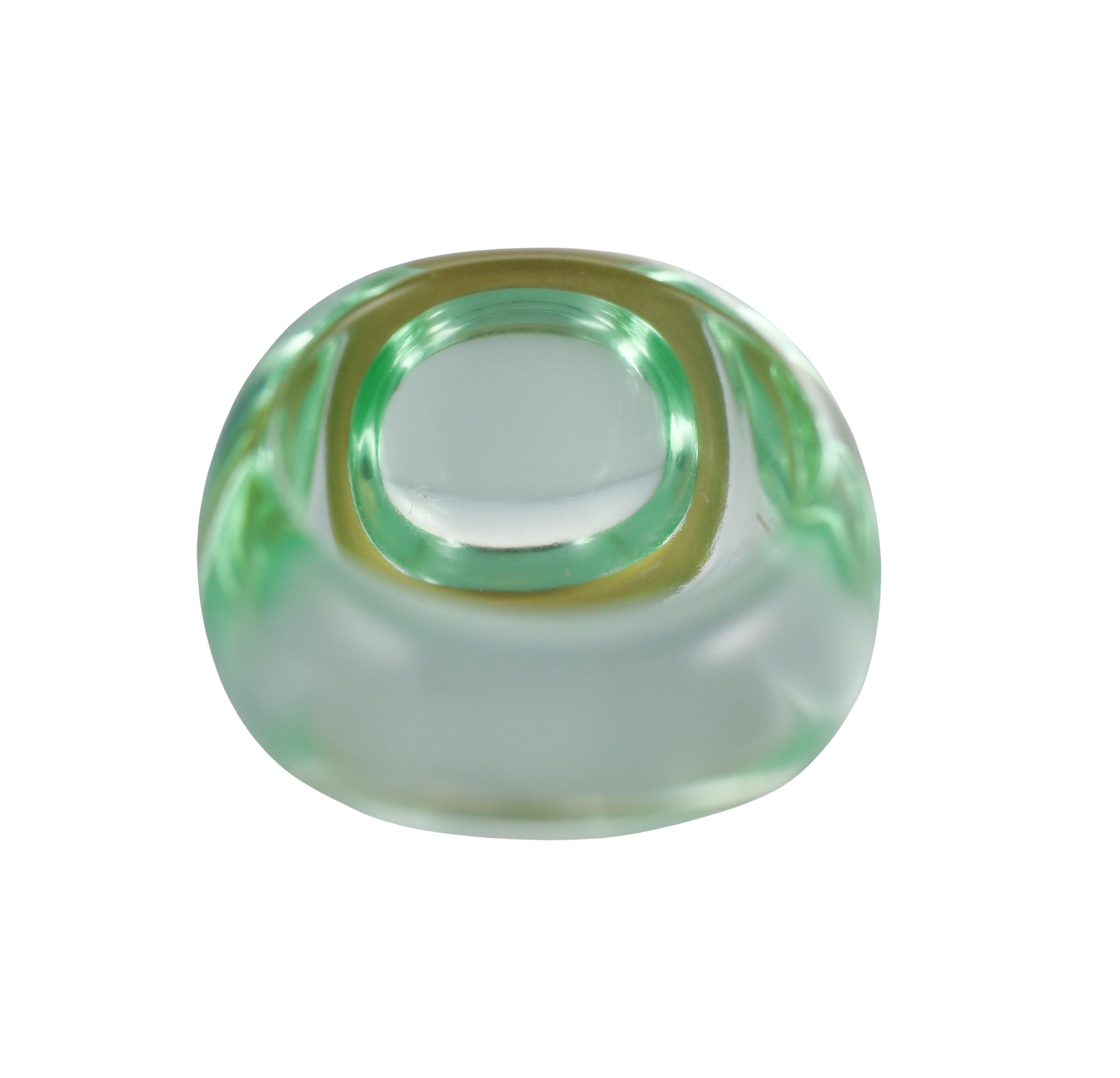 Baccarat Jewelry Light Green Crystal Ring