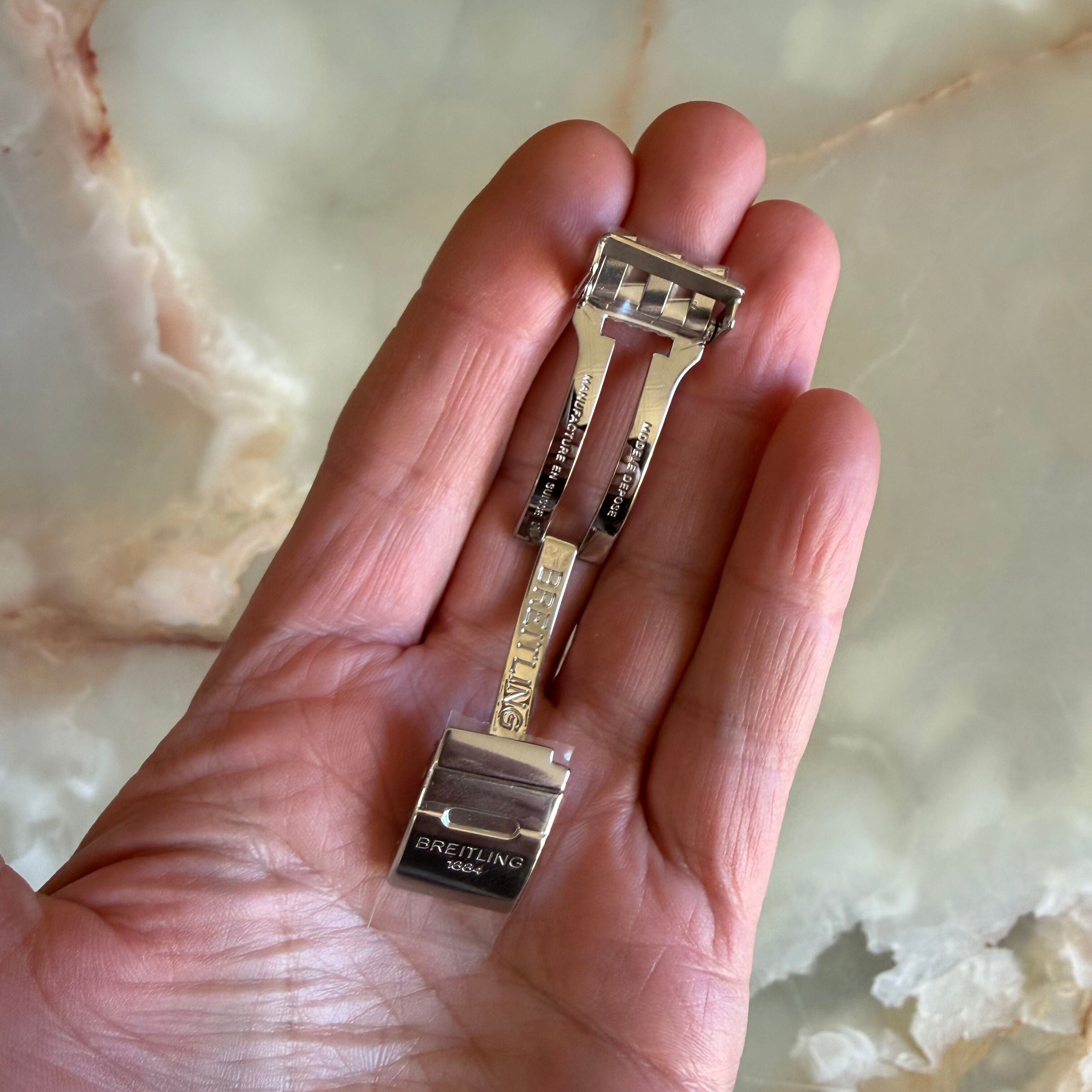 Authentic Breitling Pilot Stainless Steel 14mm Clasp Buckle 550.187
