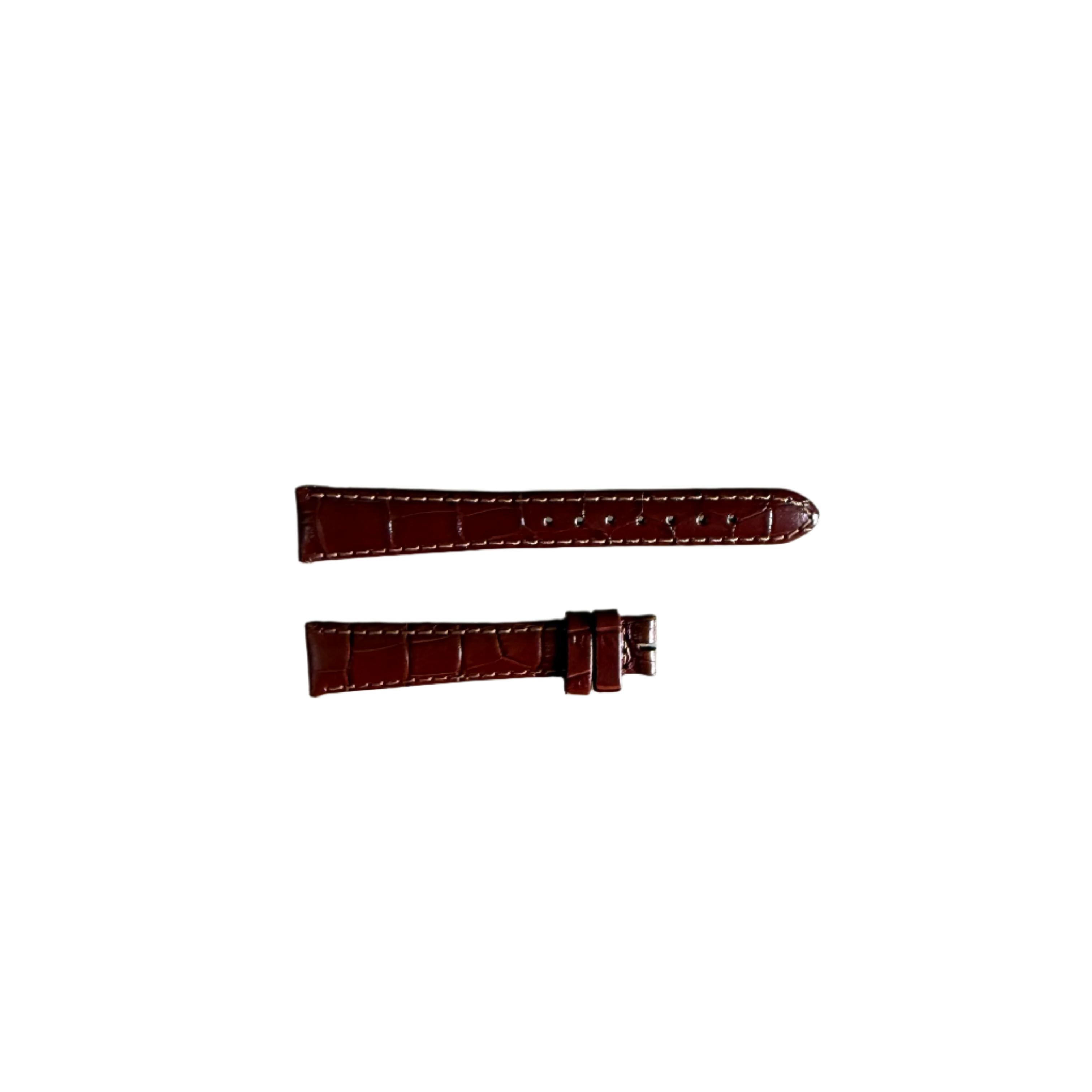 Authentic Longines Brown Leather Watch Strap Band 15mm L682101101