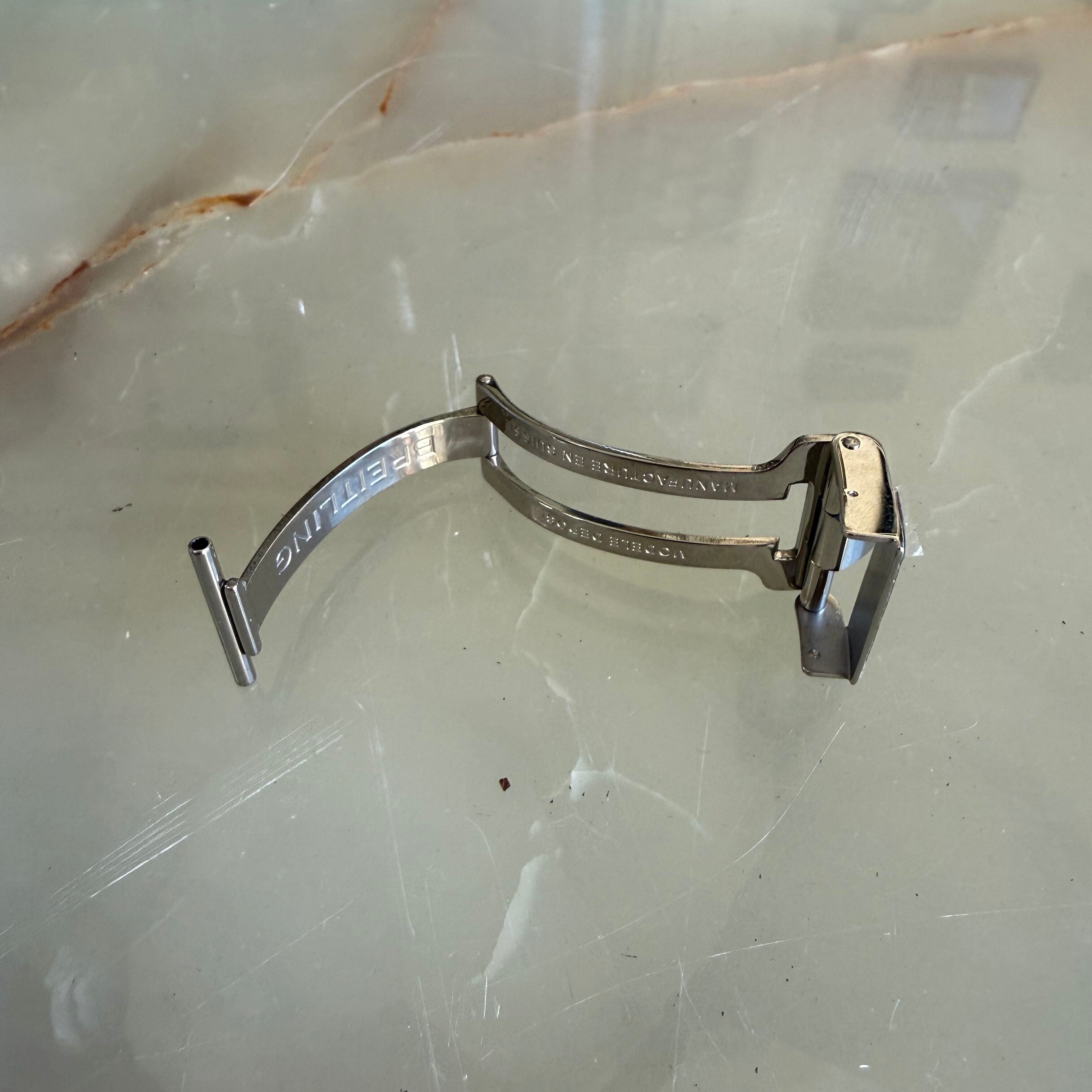 Authentic Breitling Stainless Steel 20mm Clasp Buckle 553.163.4