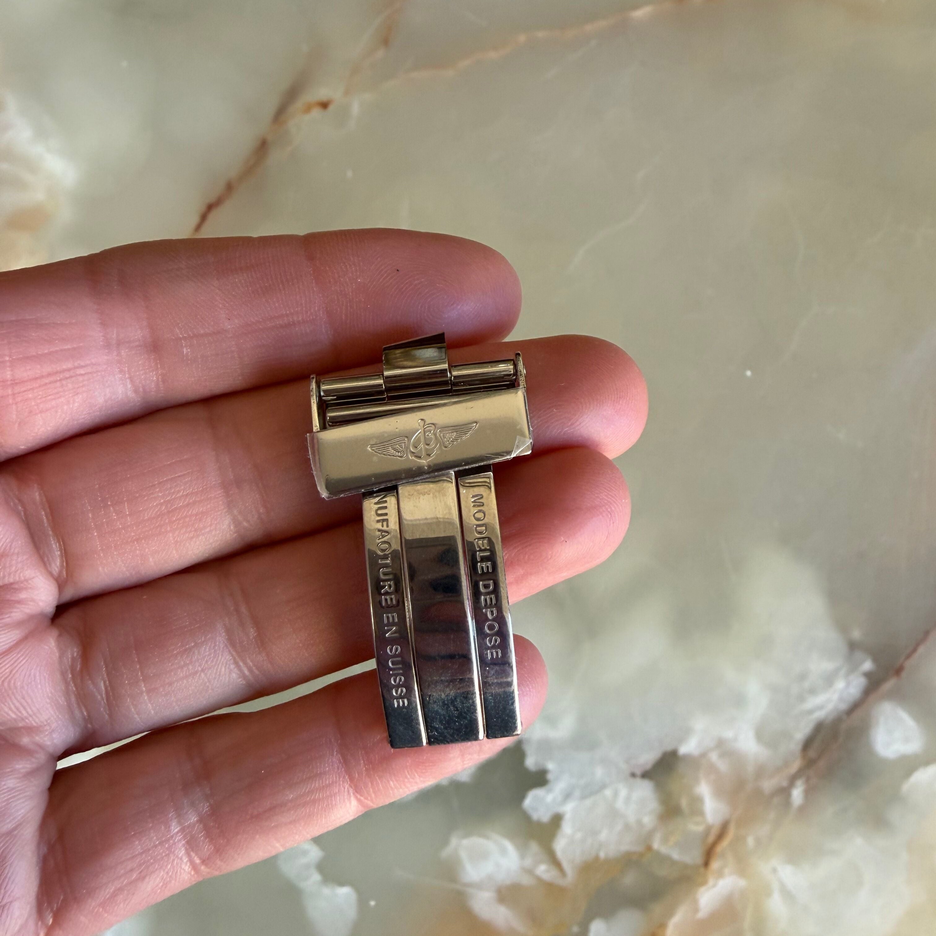 Authentic Breitling Stainless Steel 20mm Clasp Buckle 553.163.4