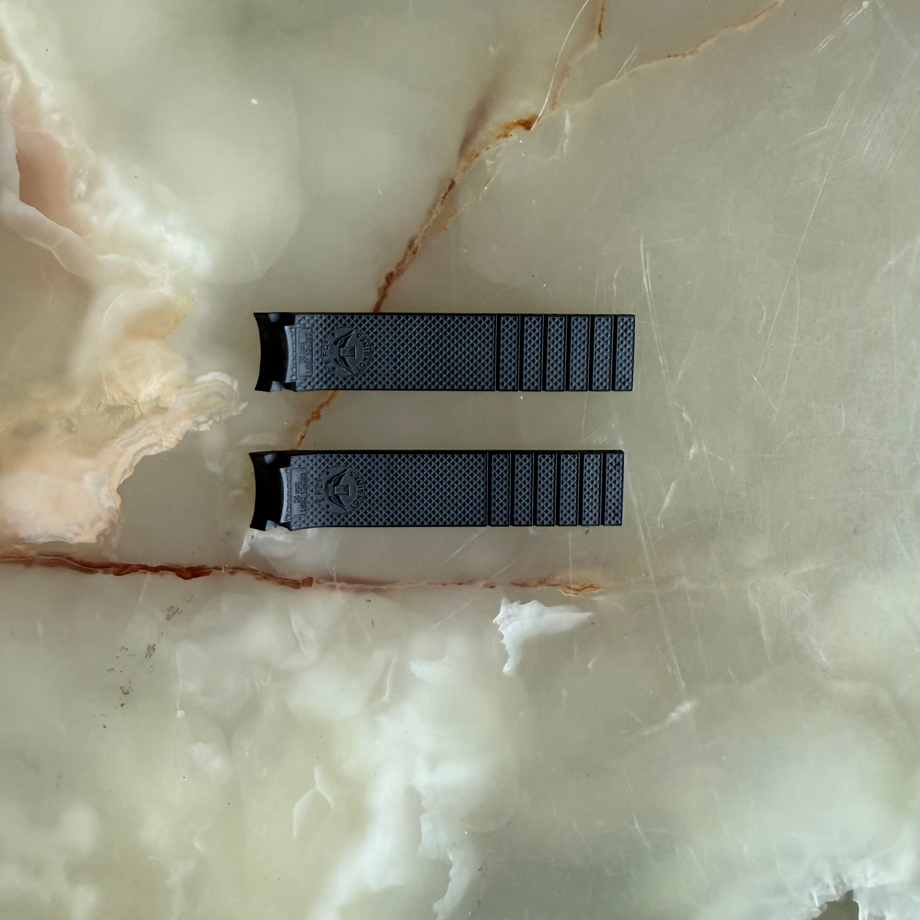 Authentic Longines Grande Vitesse Black Rubber Watch Strap Band 20mm L682124283