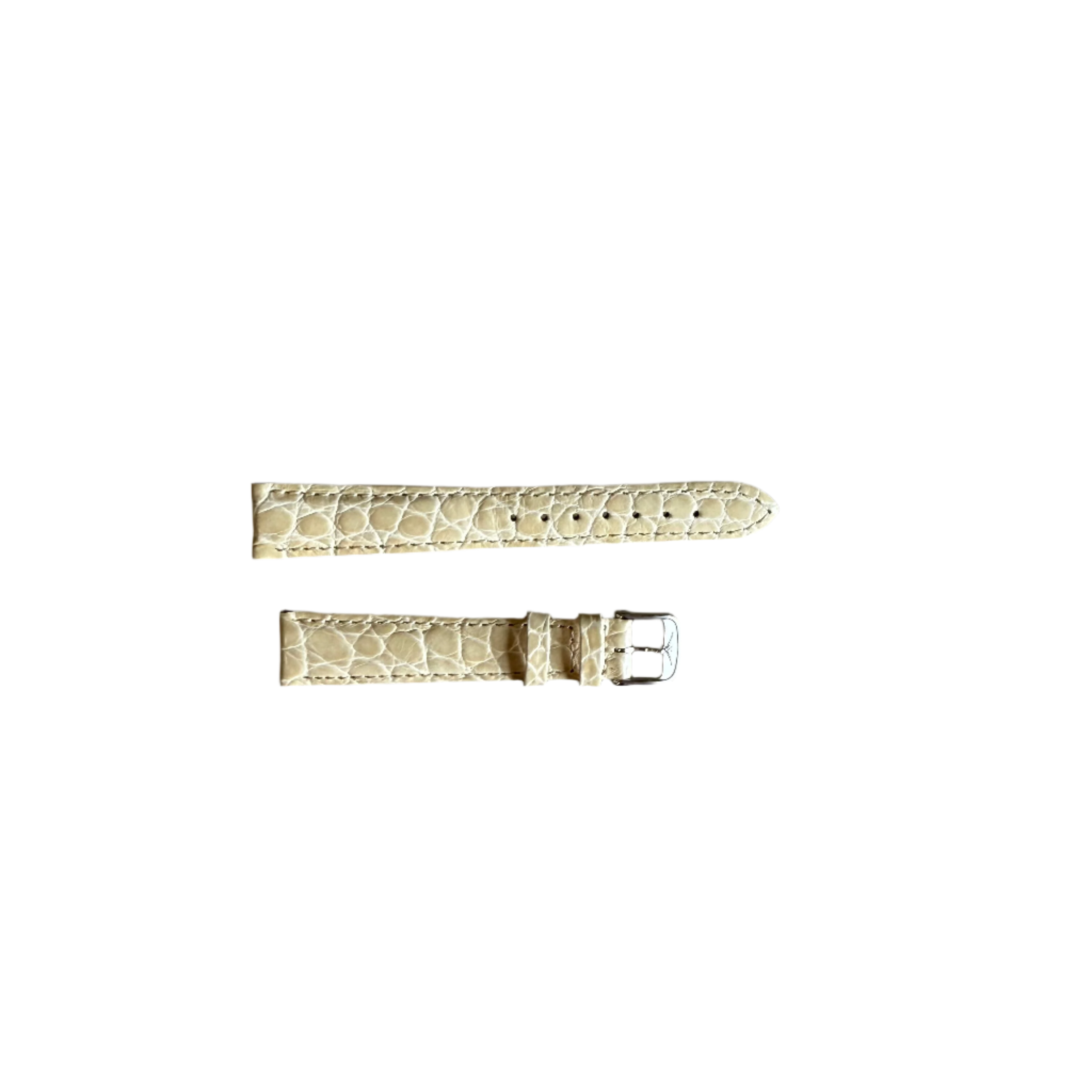 Authentic Longines Beige Alligator Watch Strap Band 15mm w Buckle