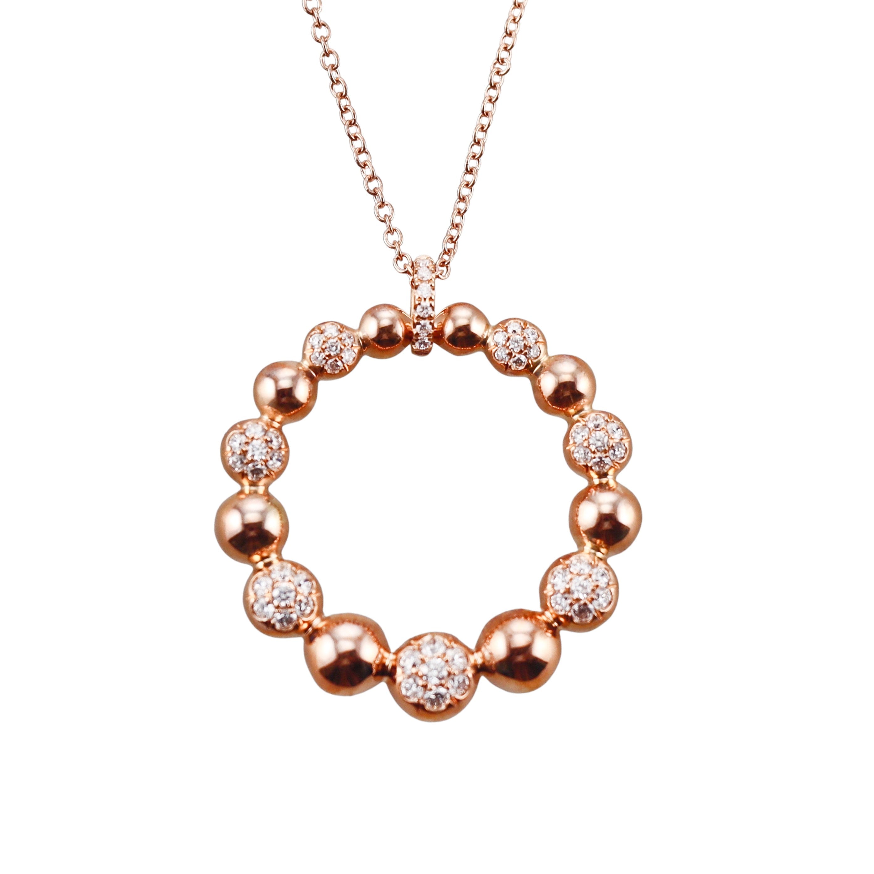 Memoire by Hearts on Fire 18k Diamond Bubbles Classic Pendant Necklace