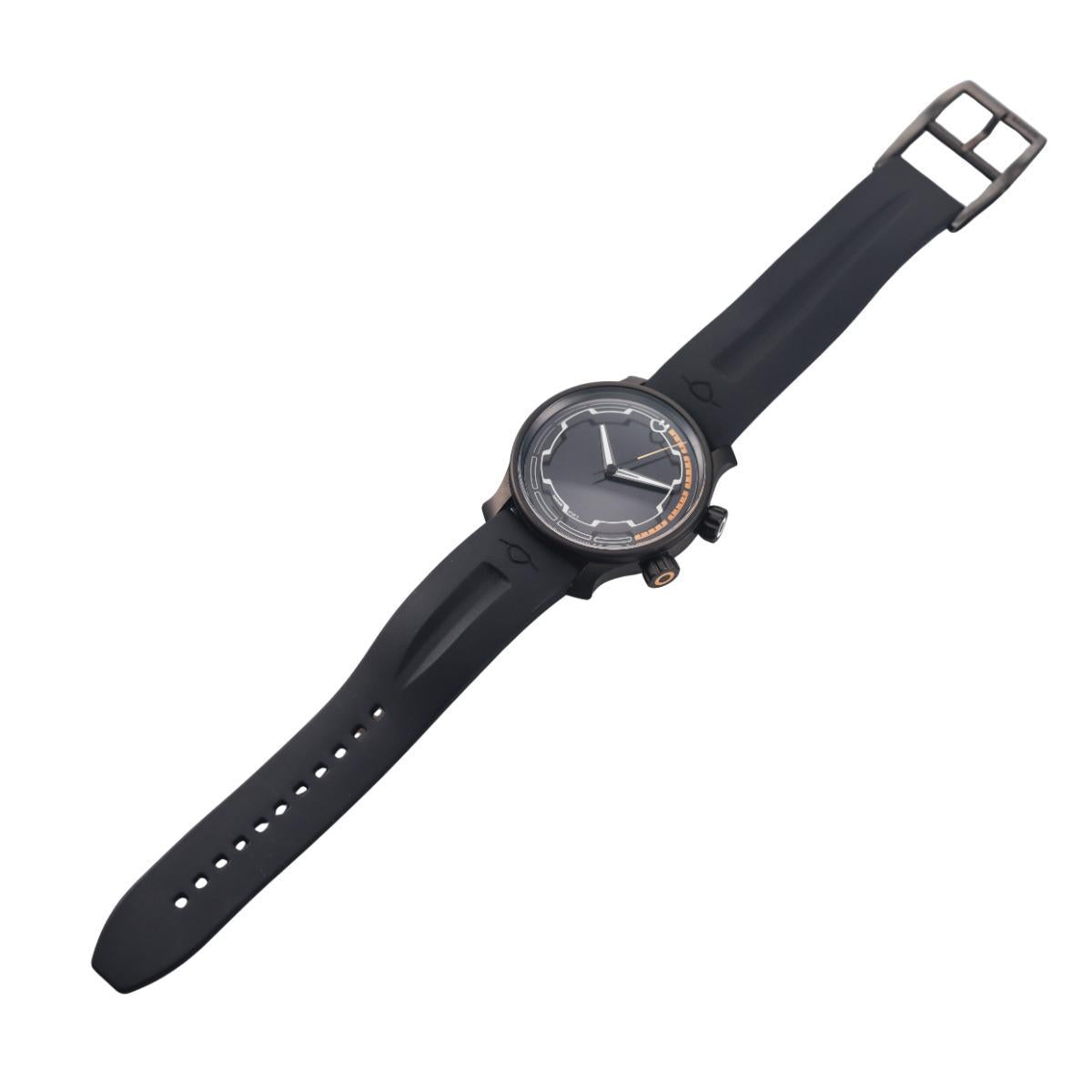 Ming 37.09 Uni 38mm Black DLC-Treated Steel Watch