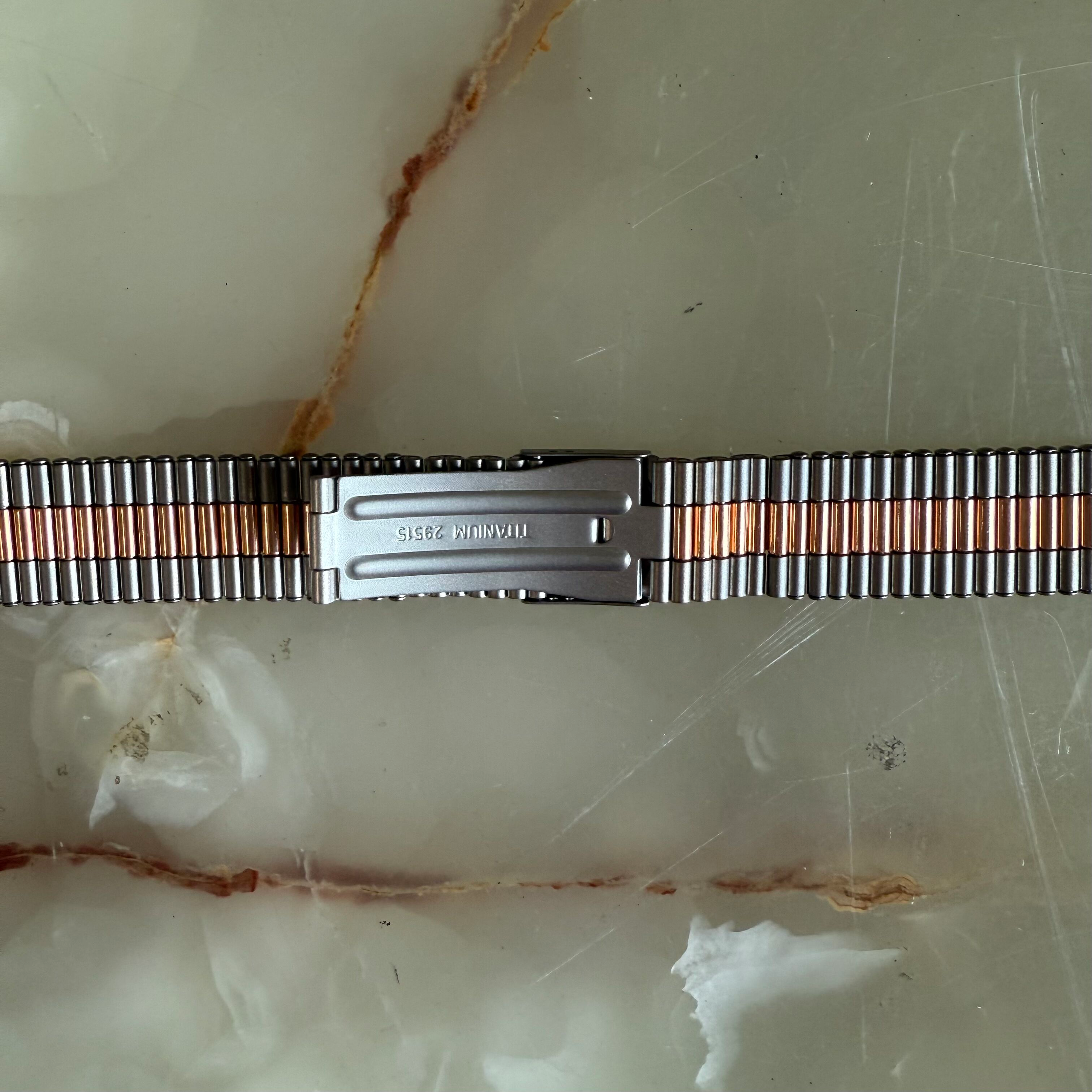 Authentic Longines Conquest Titanium Two Ton Watch Bracelet 17mm 29515