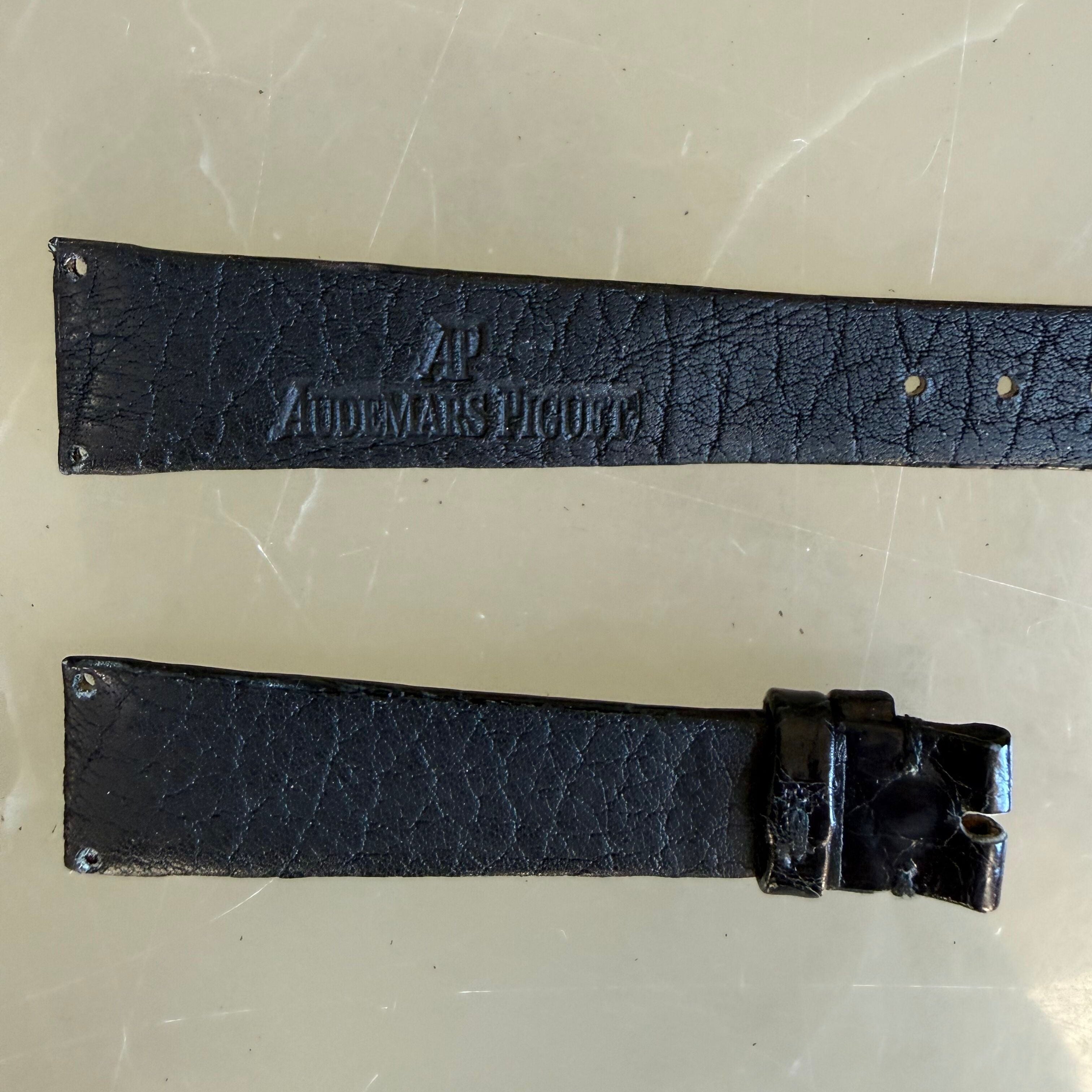 Authentic Audemars Piguet Black Allgator Watch Strap Band 13mm