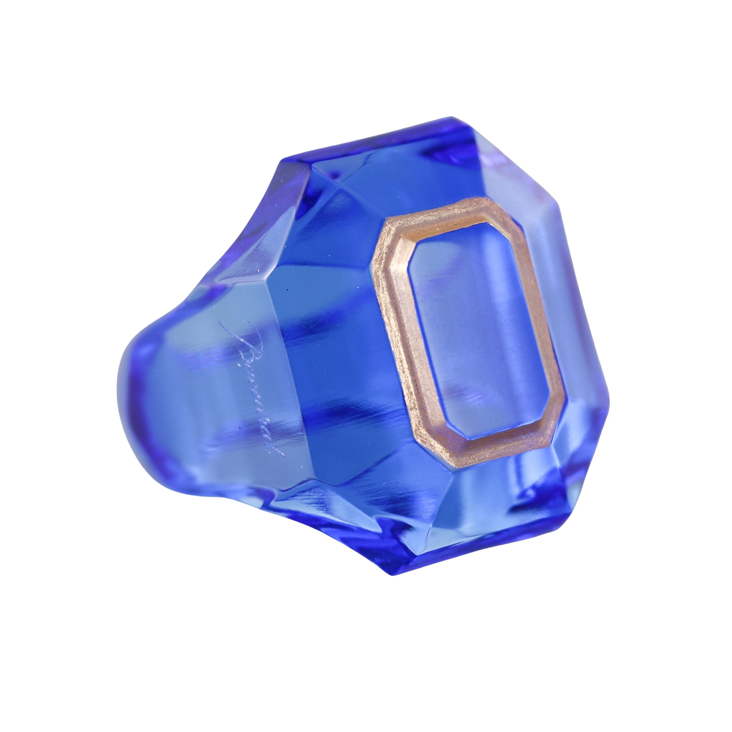 Baccarat Crystal Harcourt Blue Ring 2814653