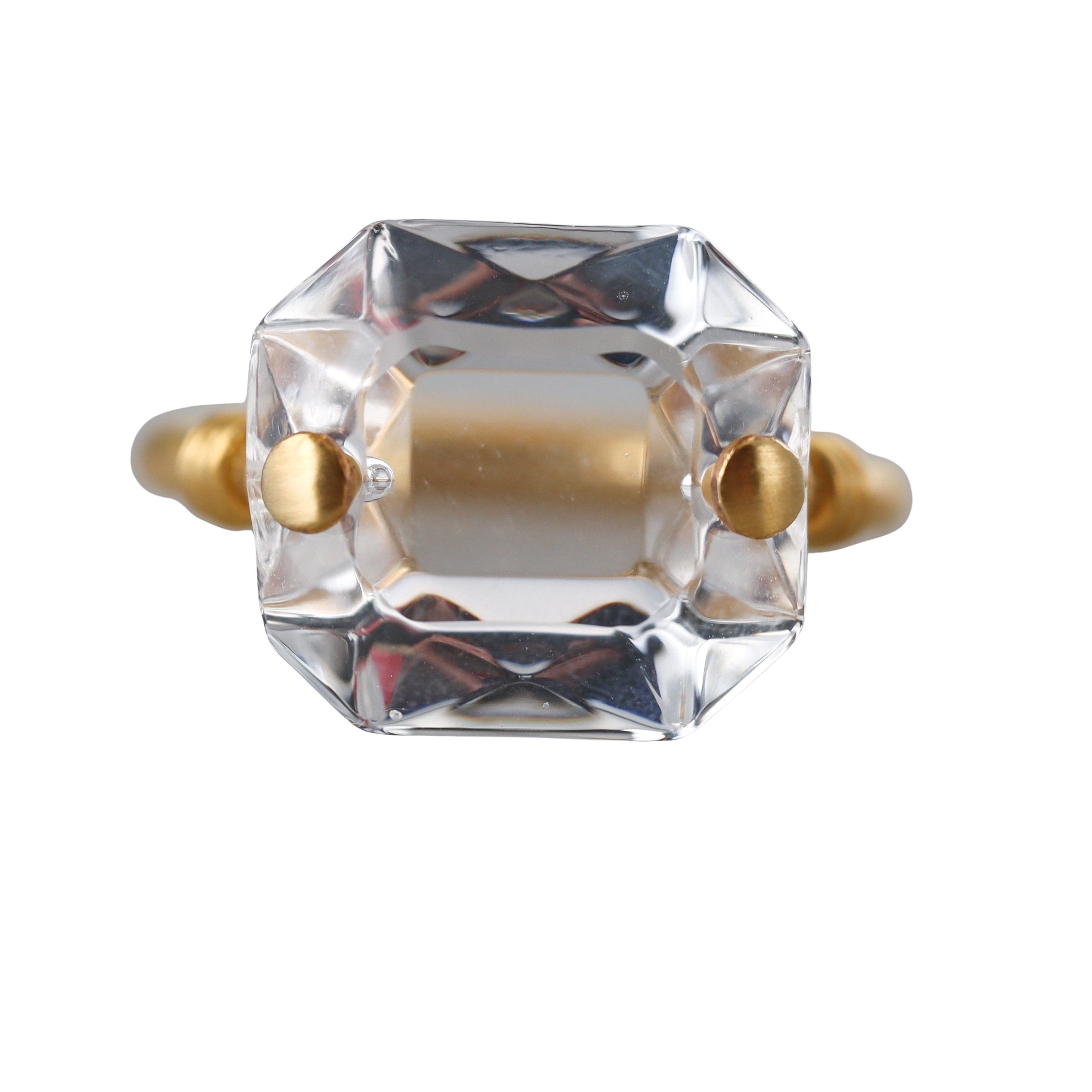 Baccarat Crystal Marie-Helene De Taillac 18k Gold Ring 2811667
