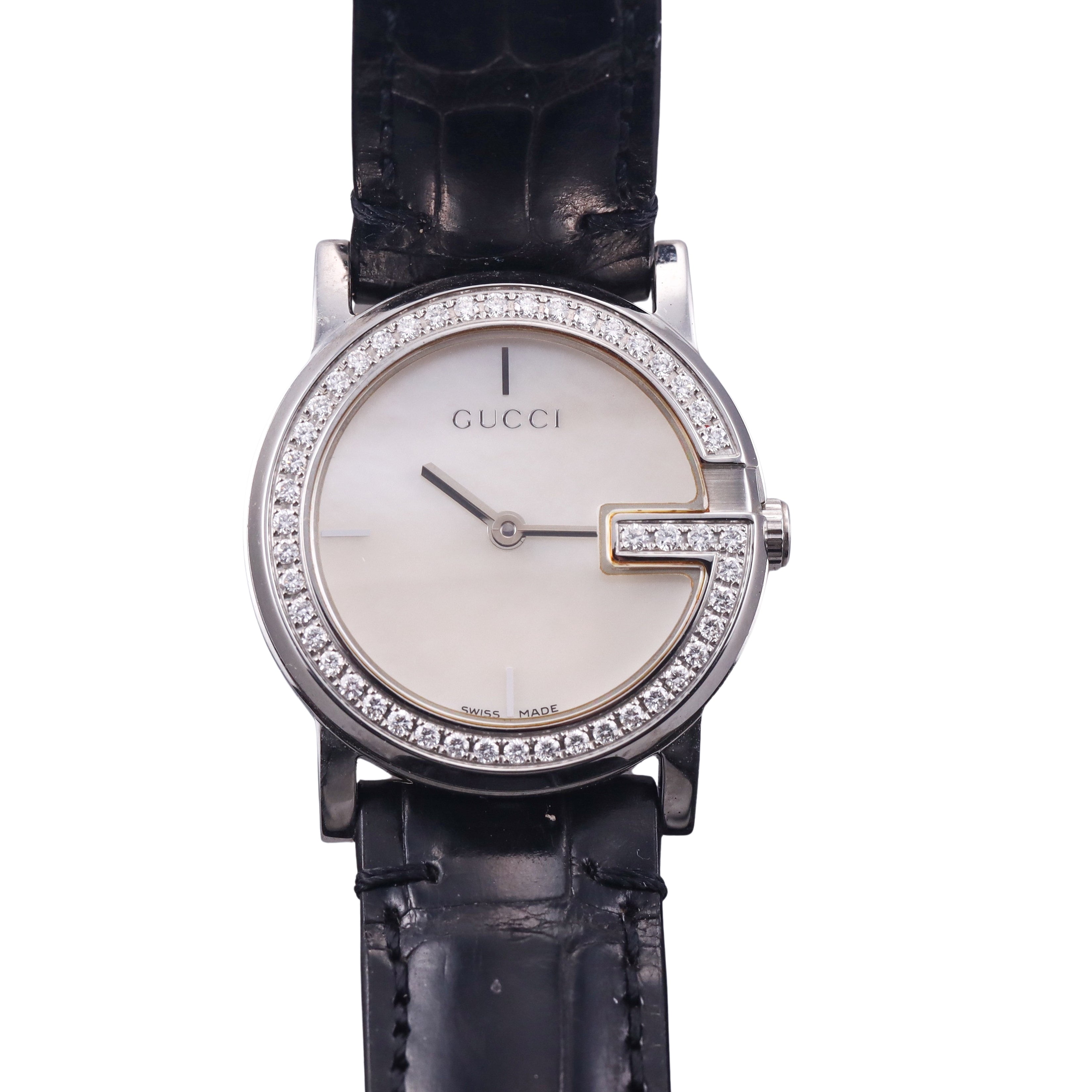 Gucci G 101 Diamond MOP Ladies Watch 101L YA101509