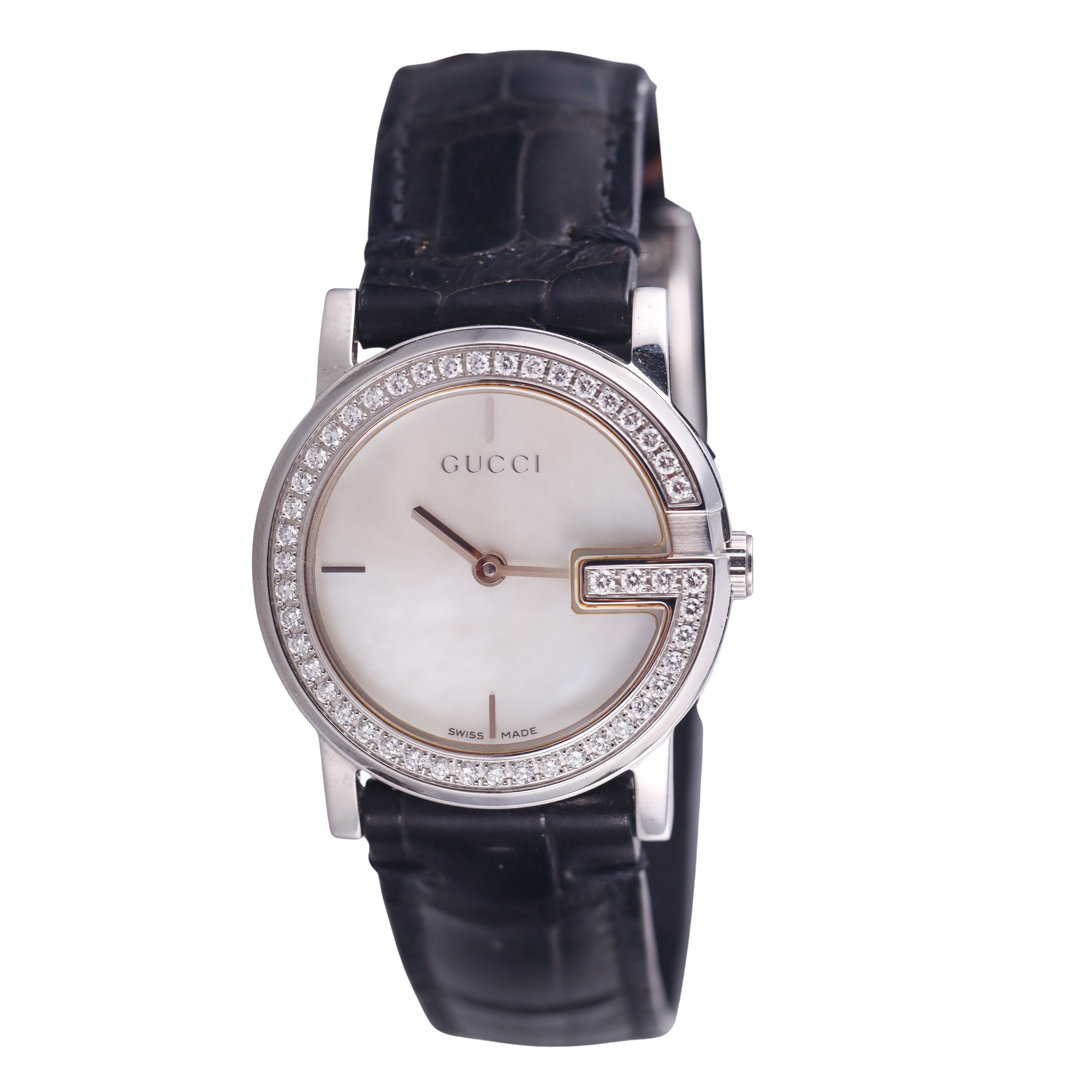 Gucci G 101 Diamond MOP Ladies Watch 101L YA101509