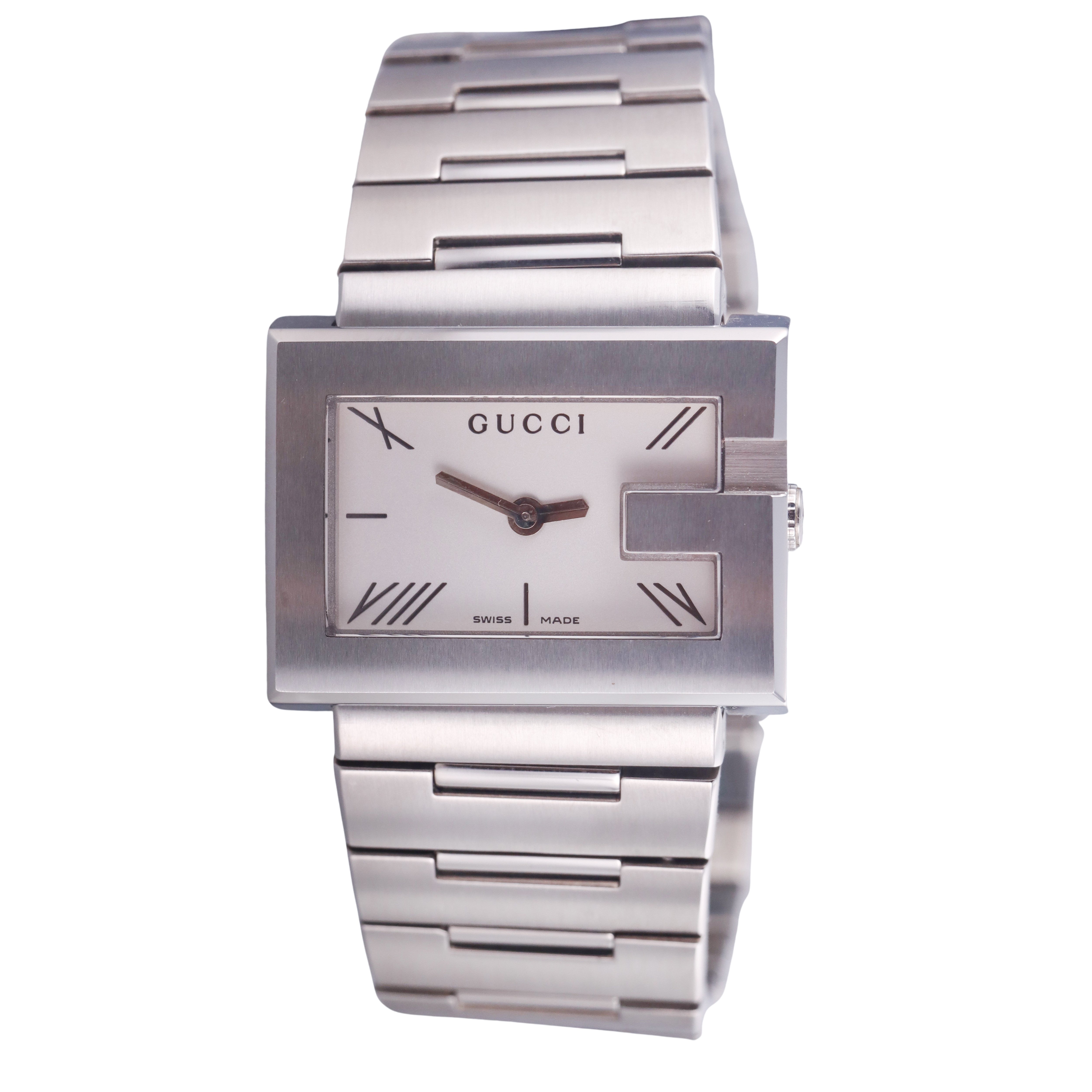 Gucci G Frame Stainless Steel Watch 100L YA100506