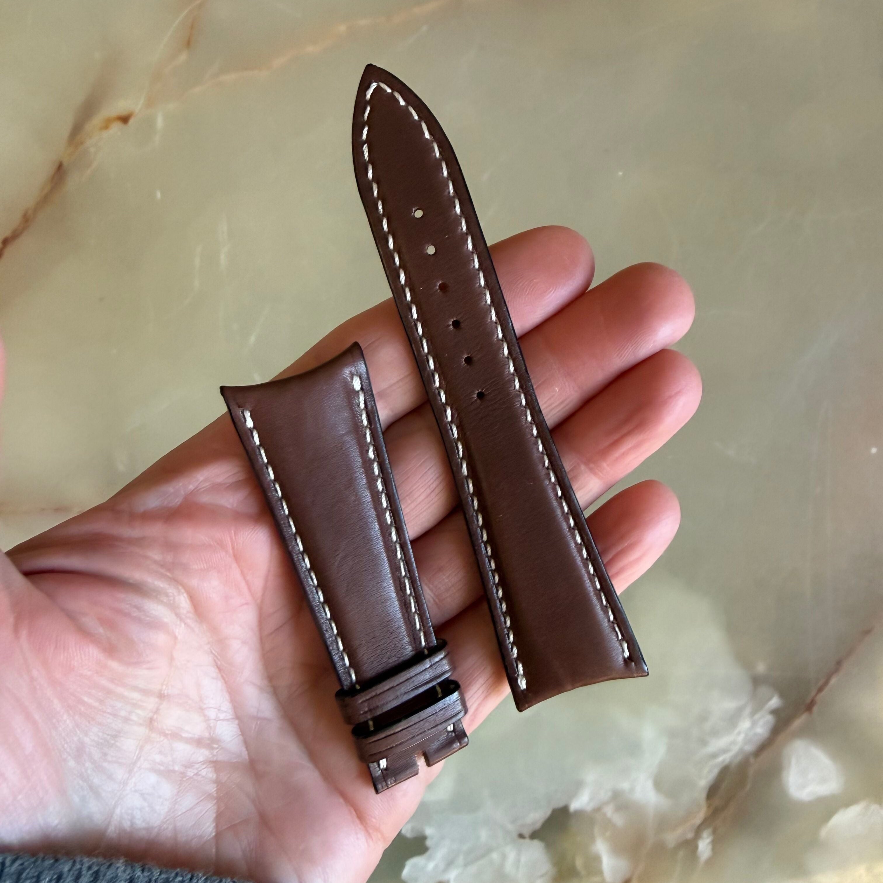 Authentic Audemars Piguet Leather Brown Watch Band Strap 24mm