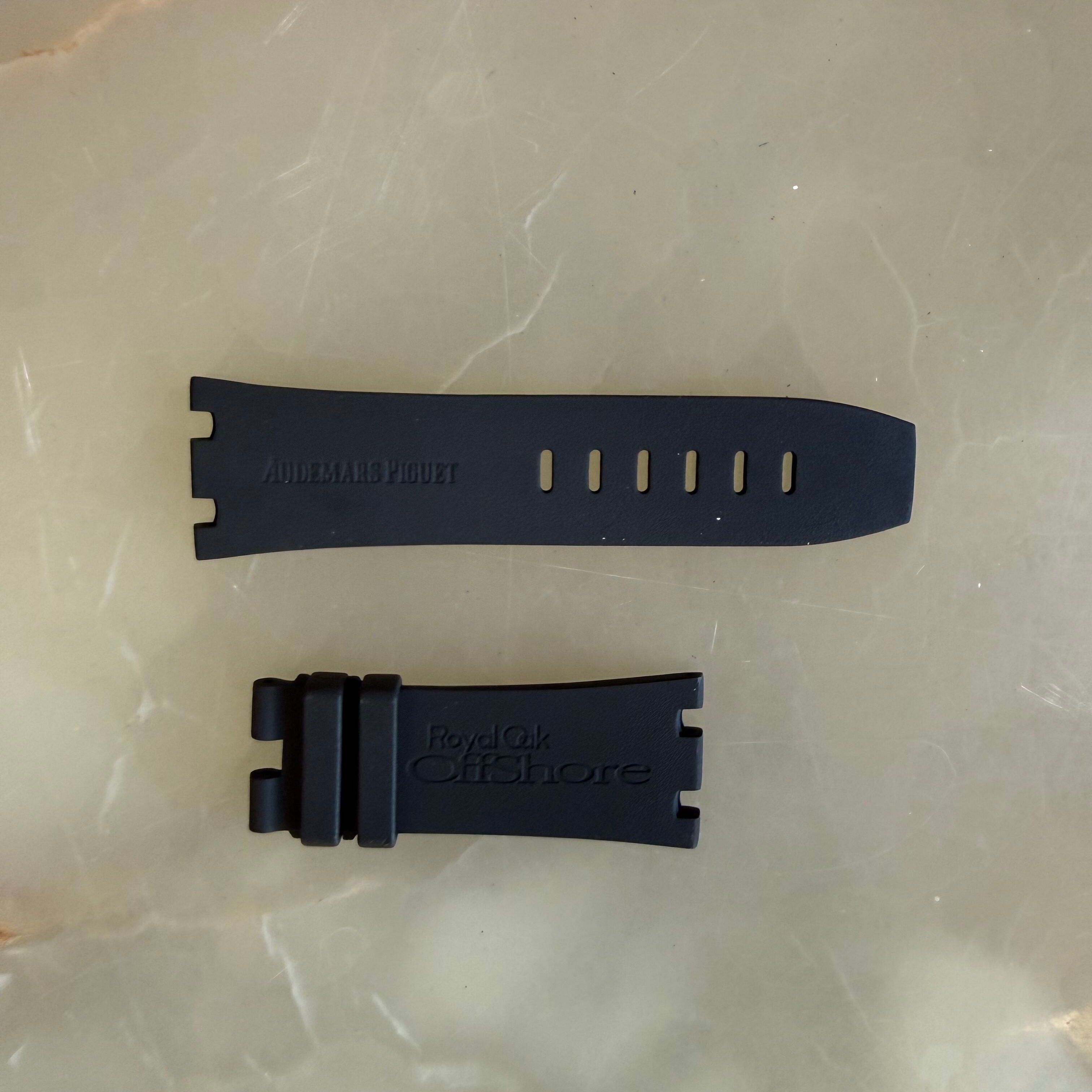 Authentic Audemars Piguet Royal Oak Offshore Black Rubber Watch Band Strap 29mm