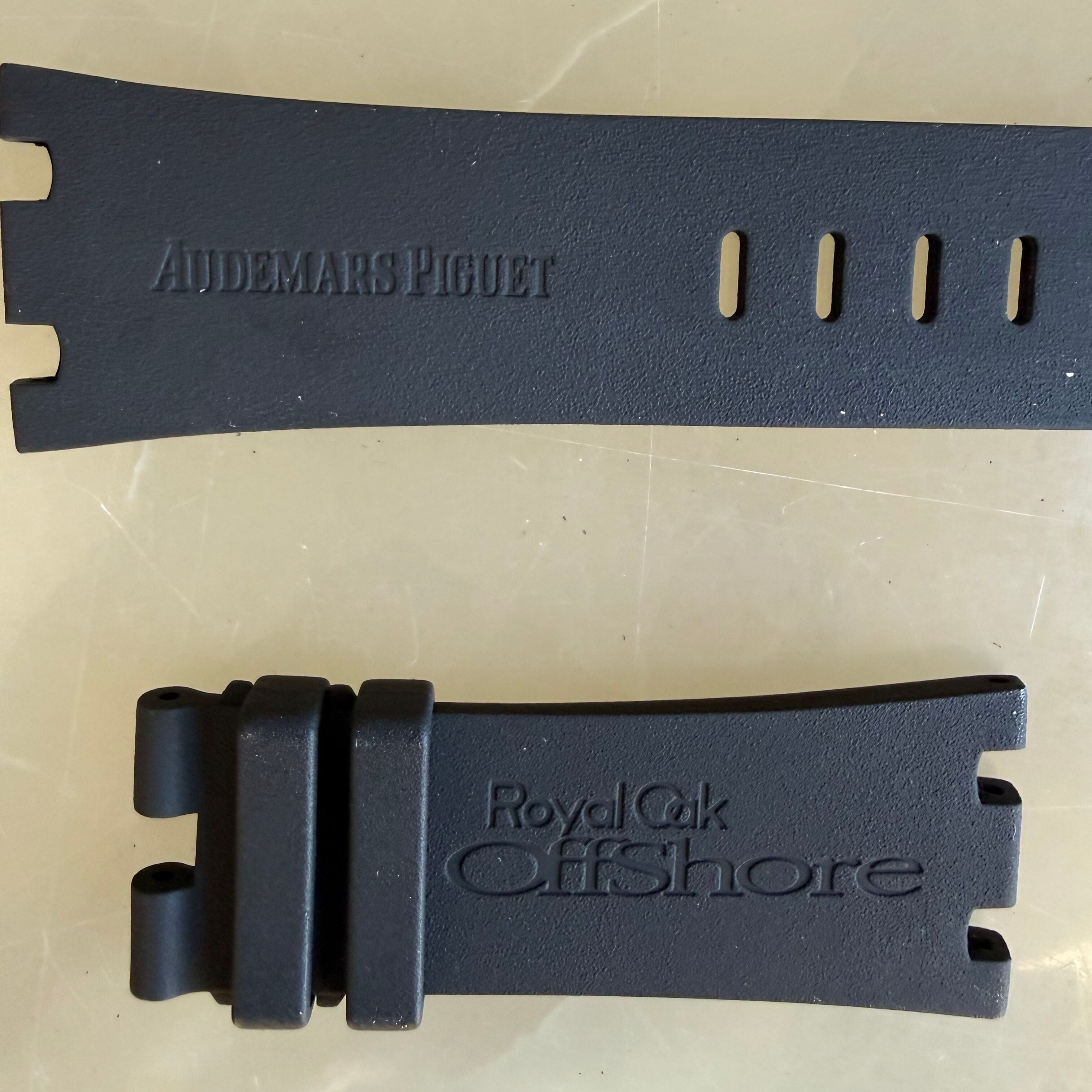 Authentic Audemars Piguet Royal Oak Offshore Black Rubber Watch Band Strap 29mm