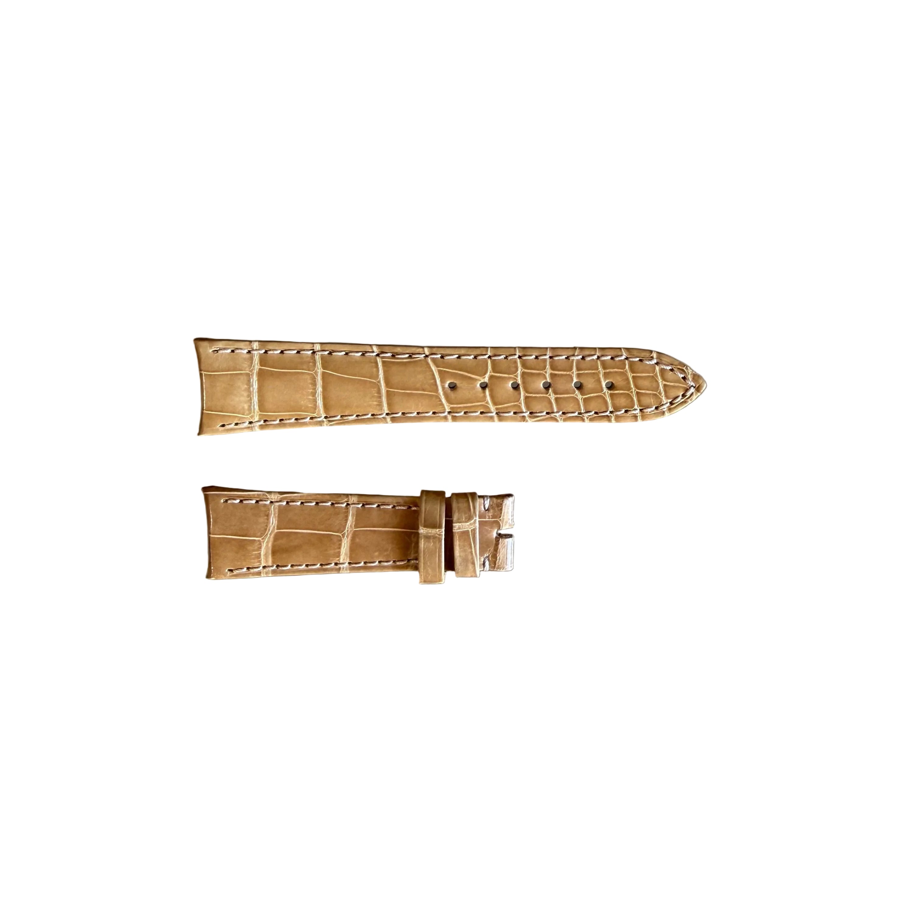Authentic Audemars Piguet Beige Crocodile Watch Band Strap 20mm