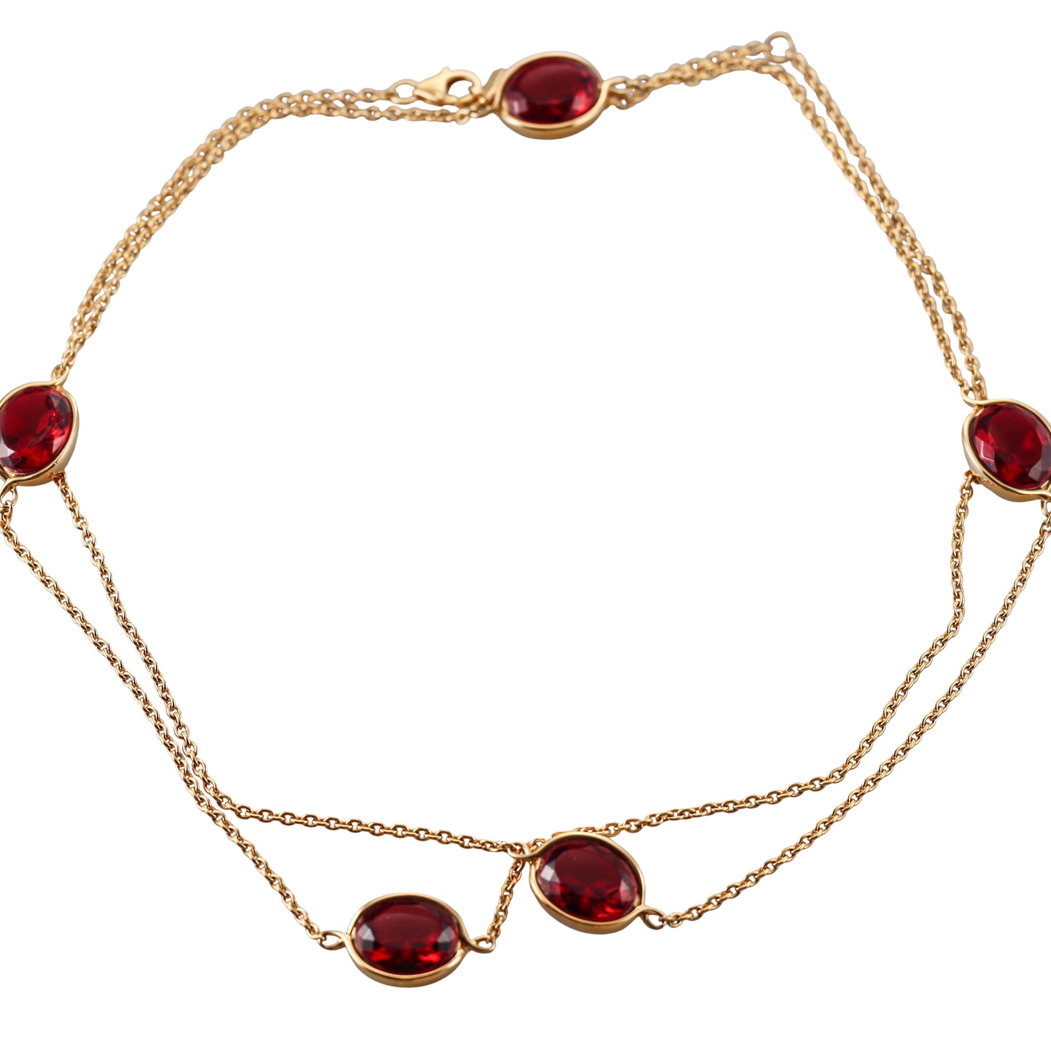 Baccarat Crystal Croise 18k Gold Vermeil Sterling Necklace 2812993