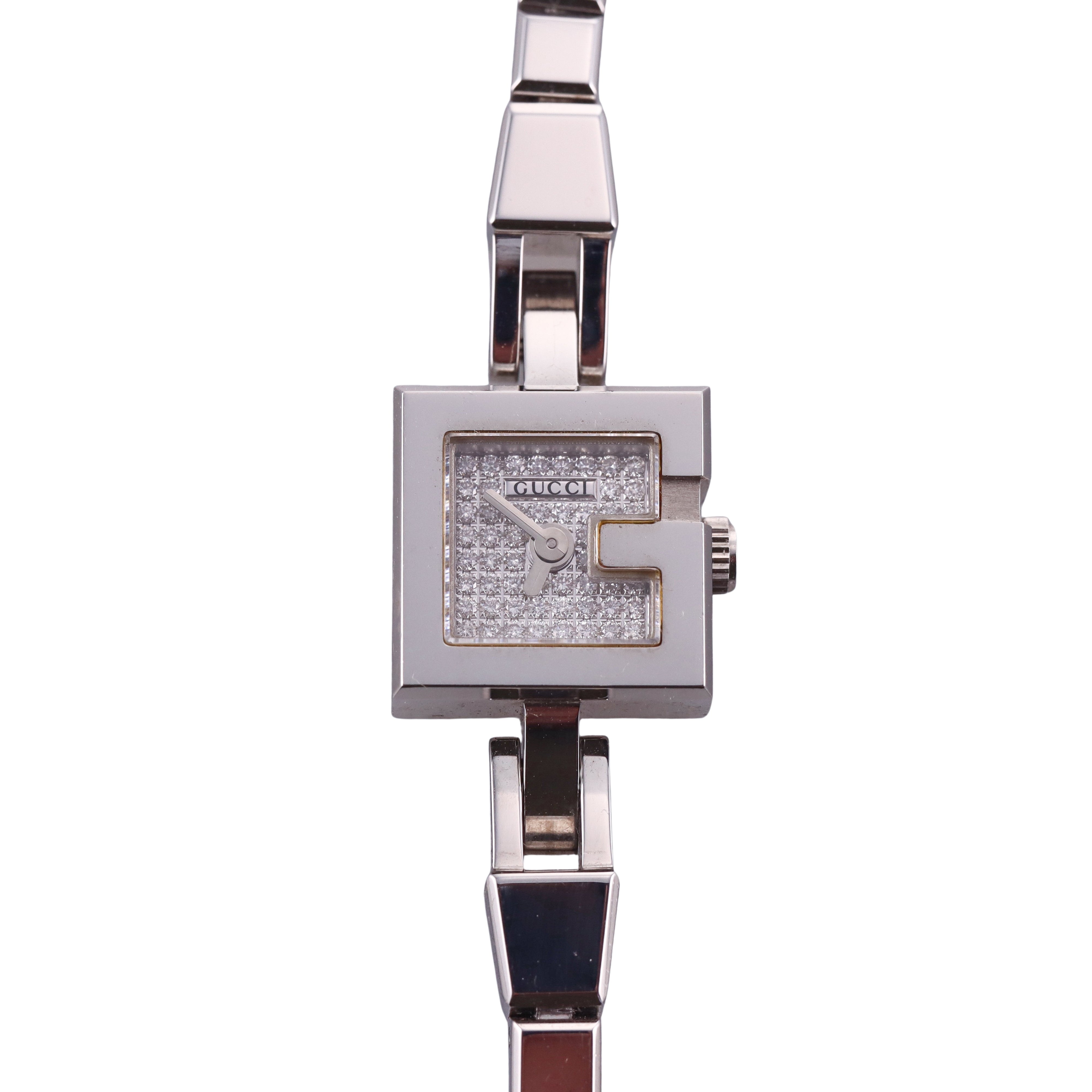 NOS Gucci Mini-G Diamond Ladies Quartz Watch 102 YA102507