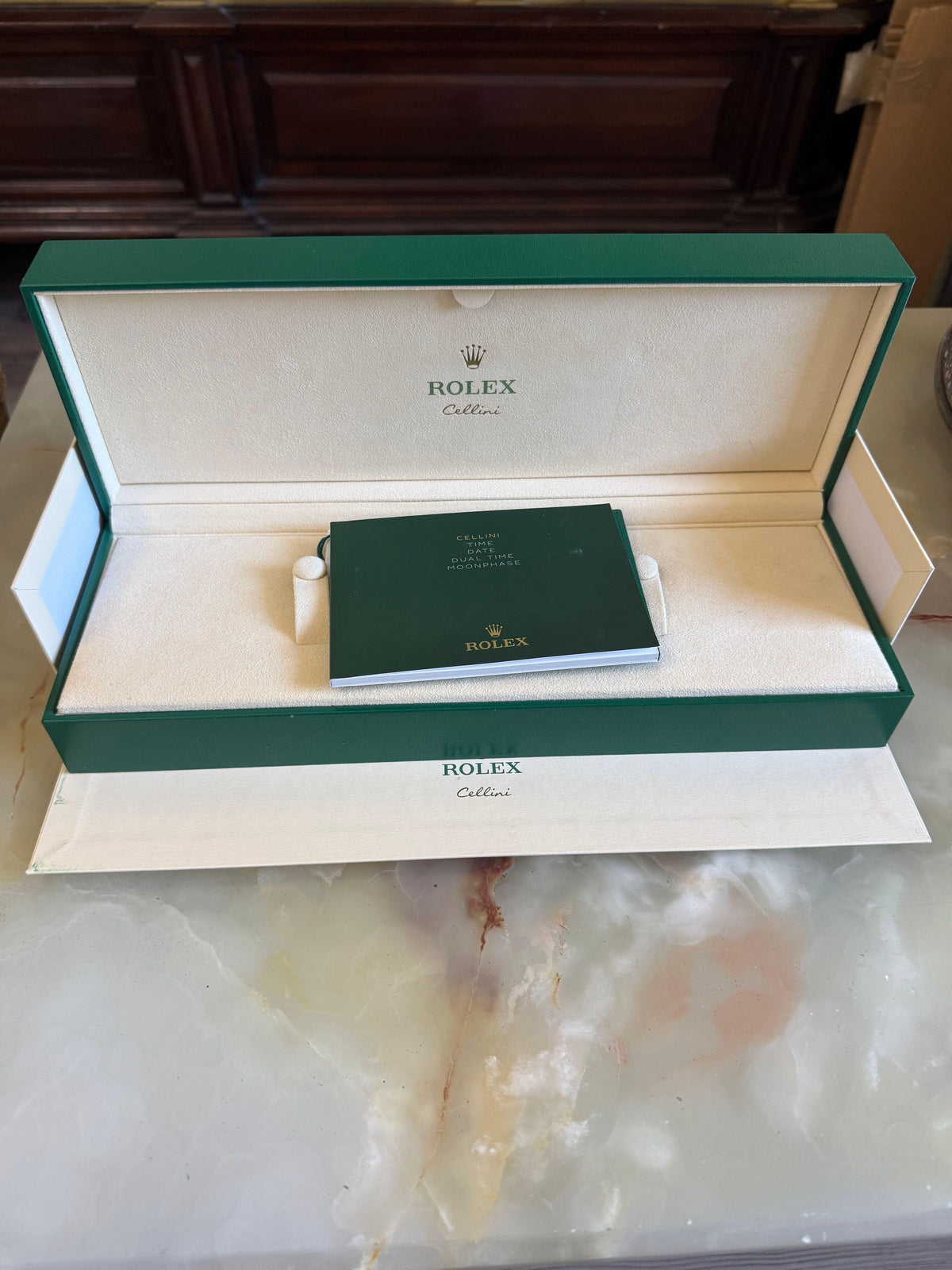 Rolex Cellini Time 39mm White Dial Rose Gold Watch 50505