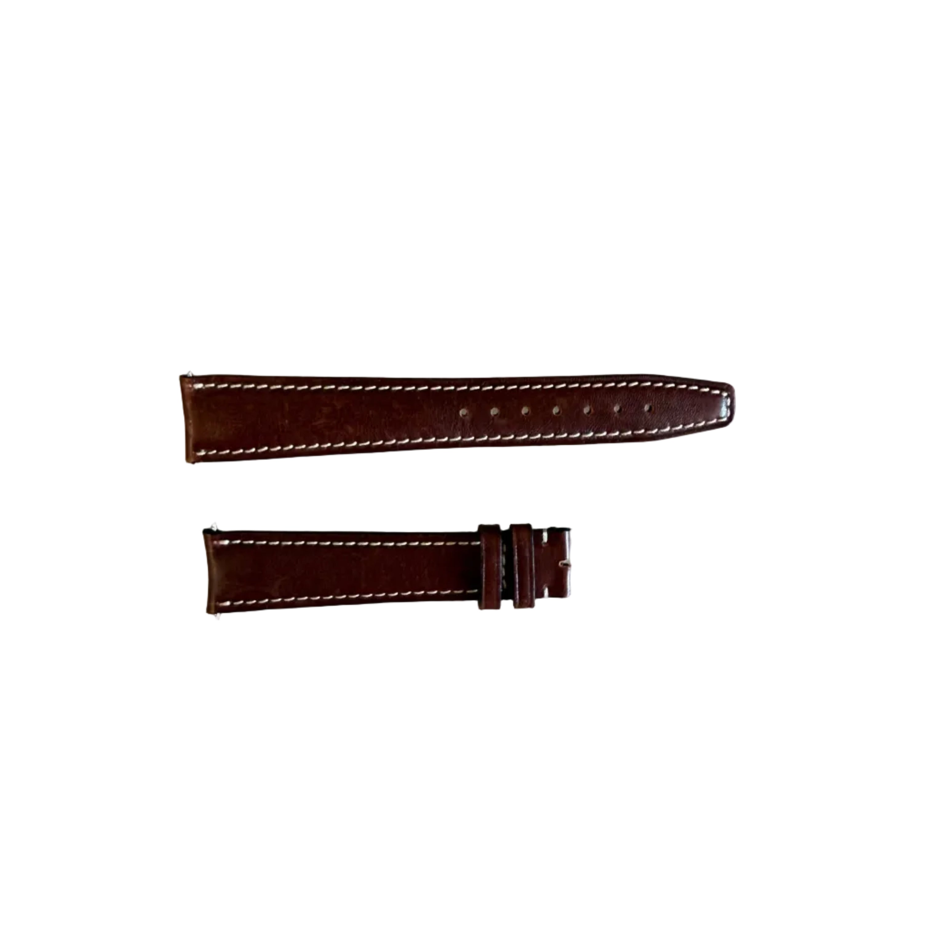Authentic IWC Brown Leather Watch Band Strap 19mm