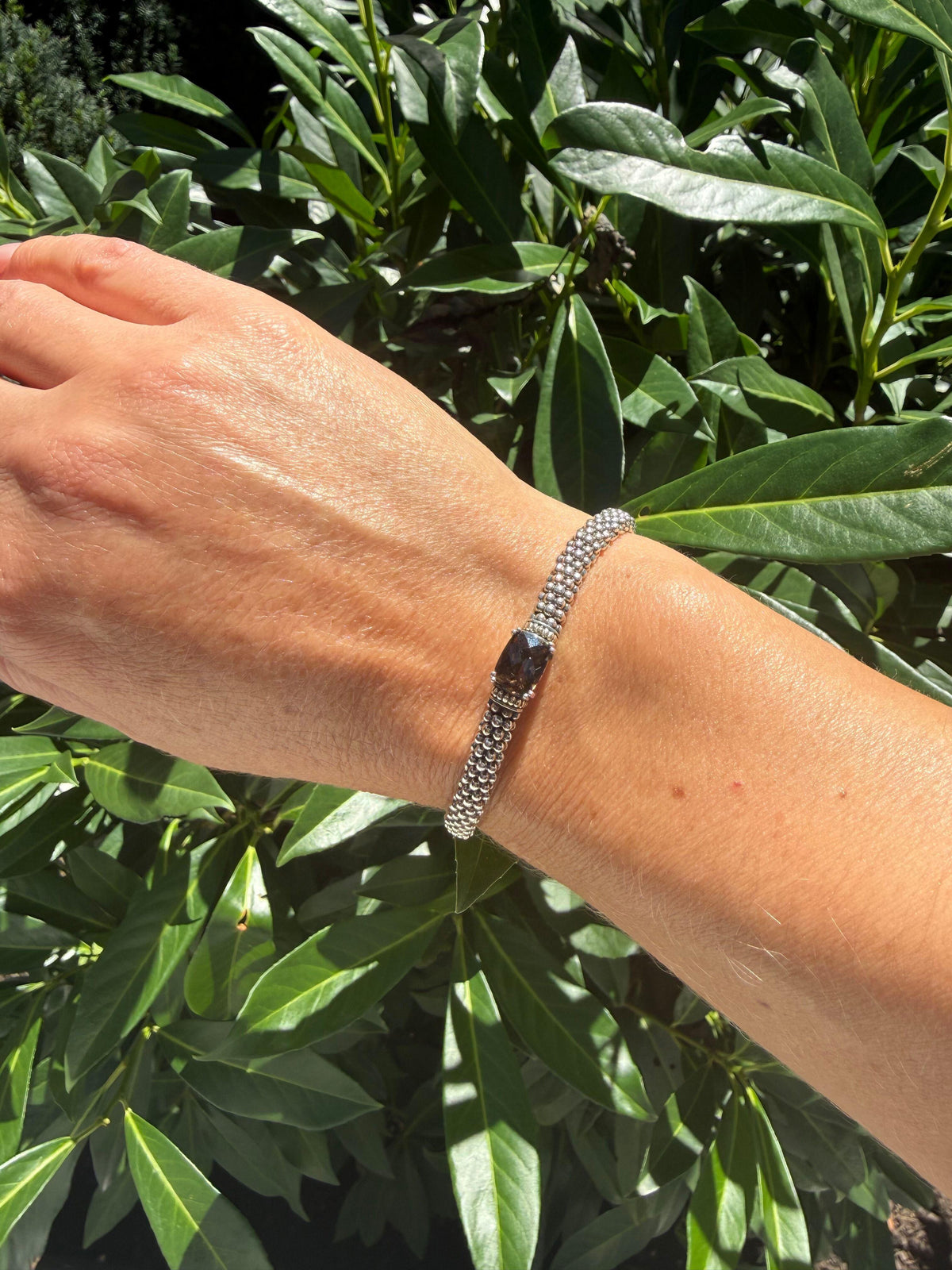 Lagos Caviar 18K Gold Sterling Silver Smoky Quartz Bracelet
