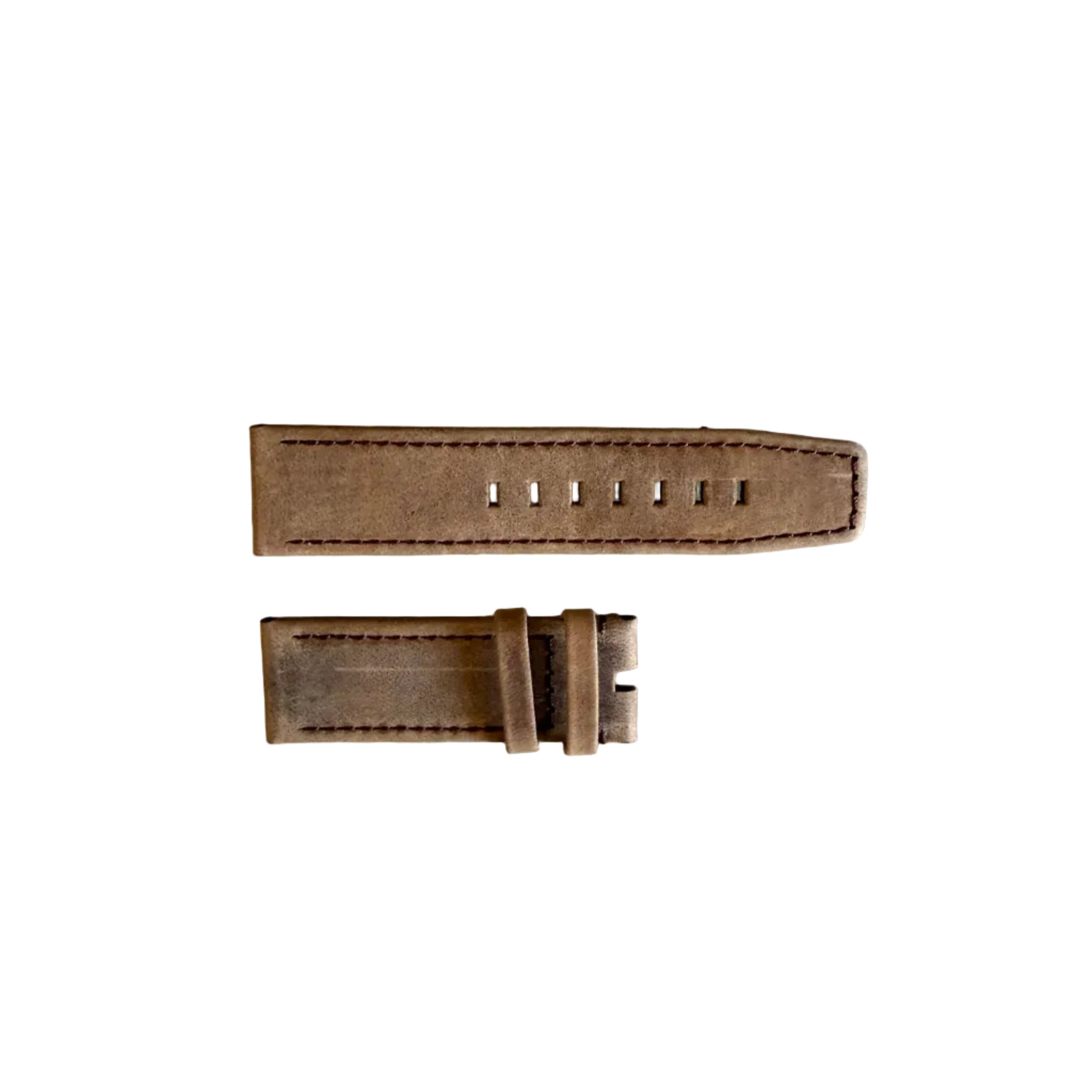 Authentic IWC Brown Leather Watch Band Strap 22mm