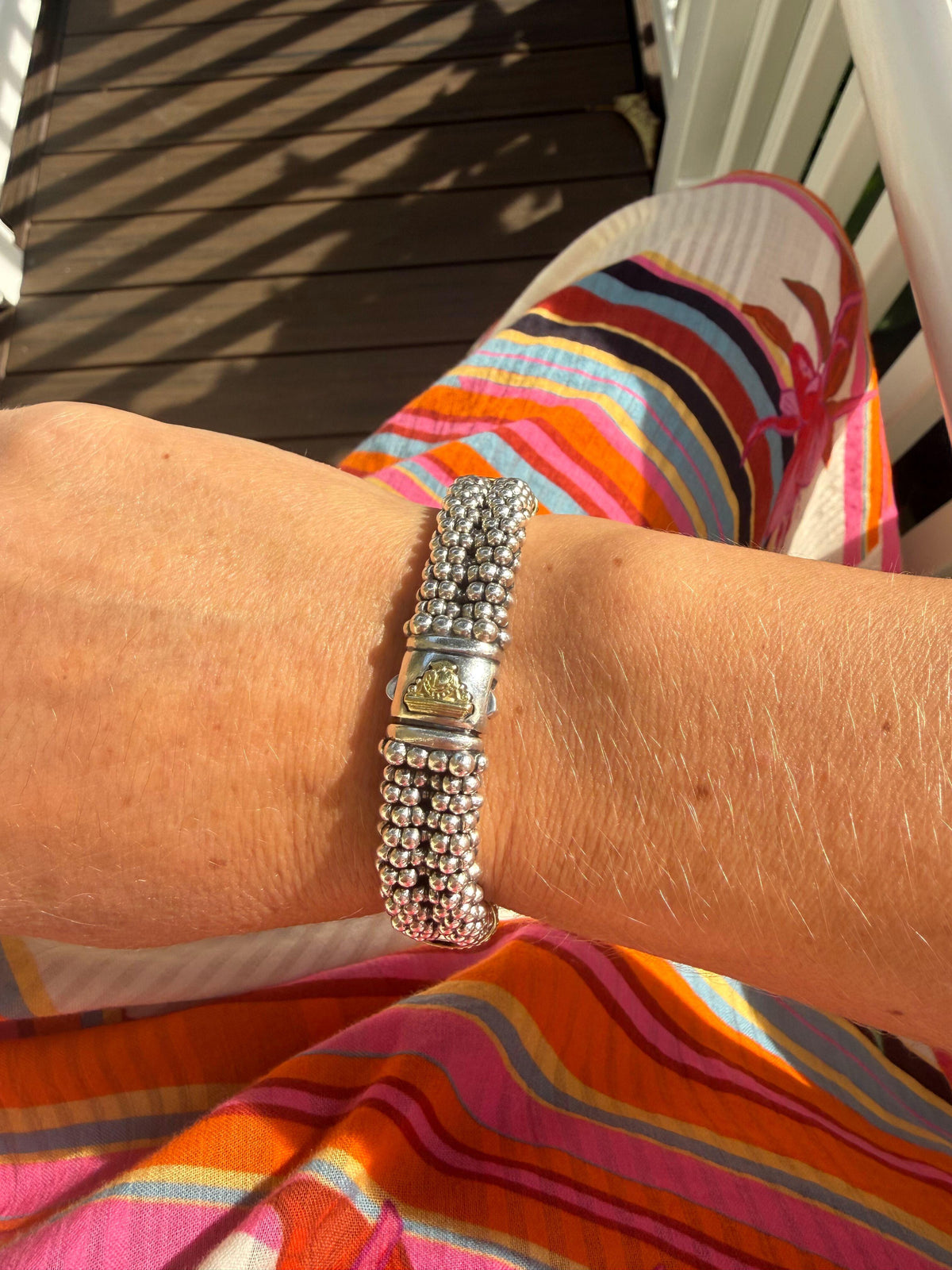 Lagos Caviar 18K Gold Sterling Silver Bracelet