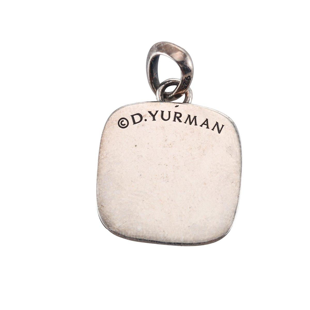 David Yurman Sterling Black Spinel Maritime North Star Pendant