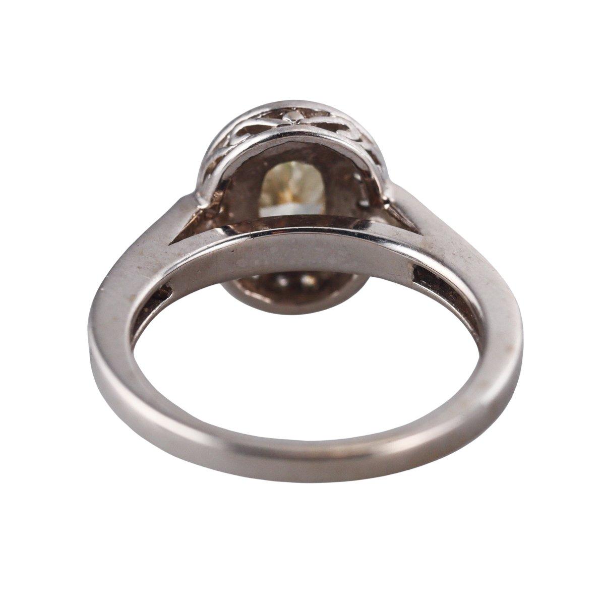 14k Gold Fancy Yellow Diamond Engagement Ring