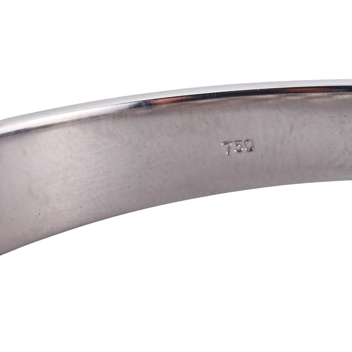 18k White Gold Diamond Bangle Bracelet