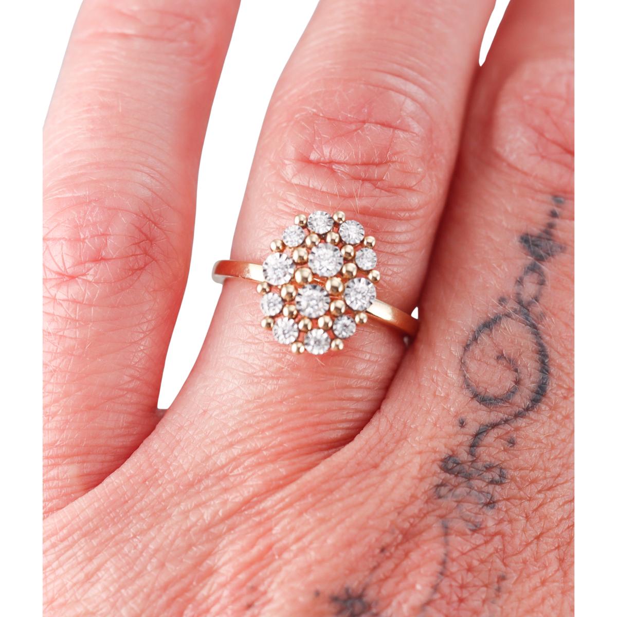 14k Yellow Gold Diamond Ring