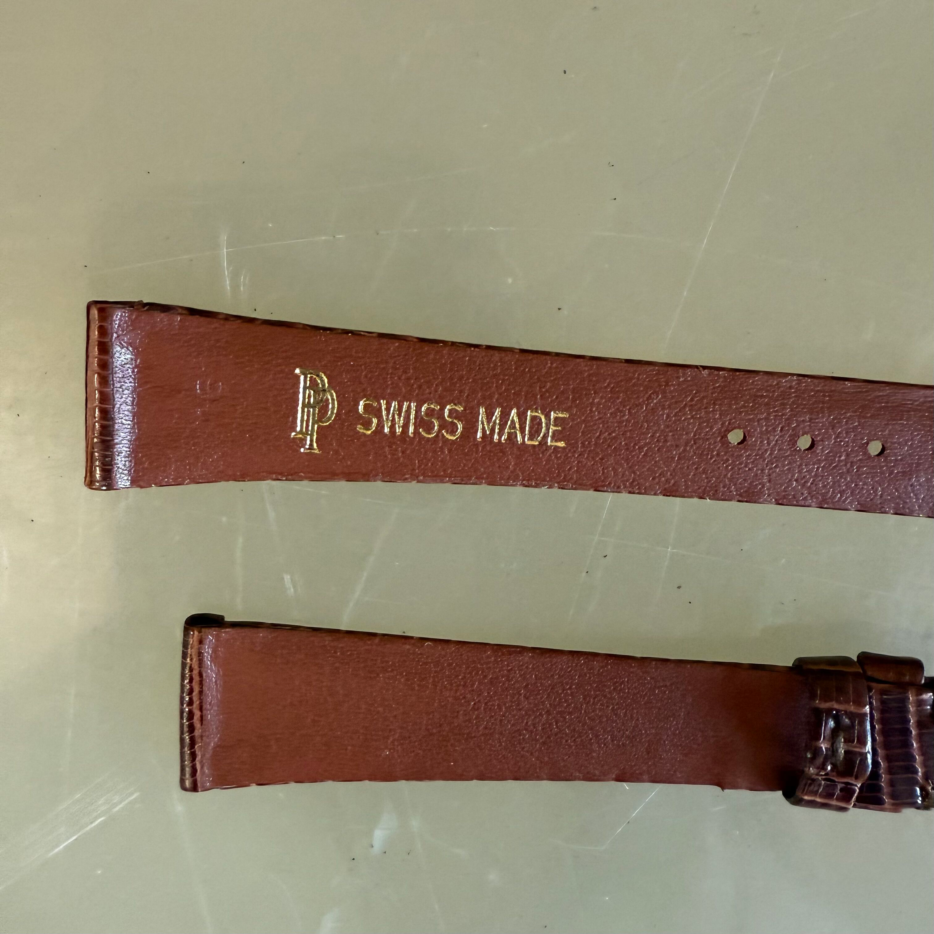 Authentic Patek Philippe Dark Brown Lizard Watch Strap Band 16mm