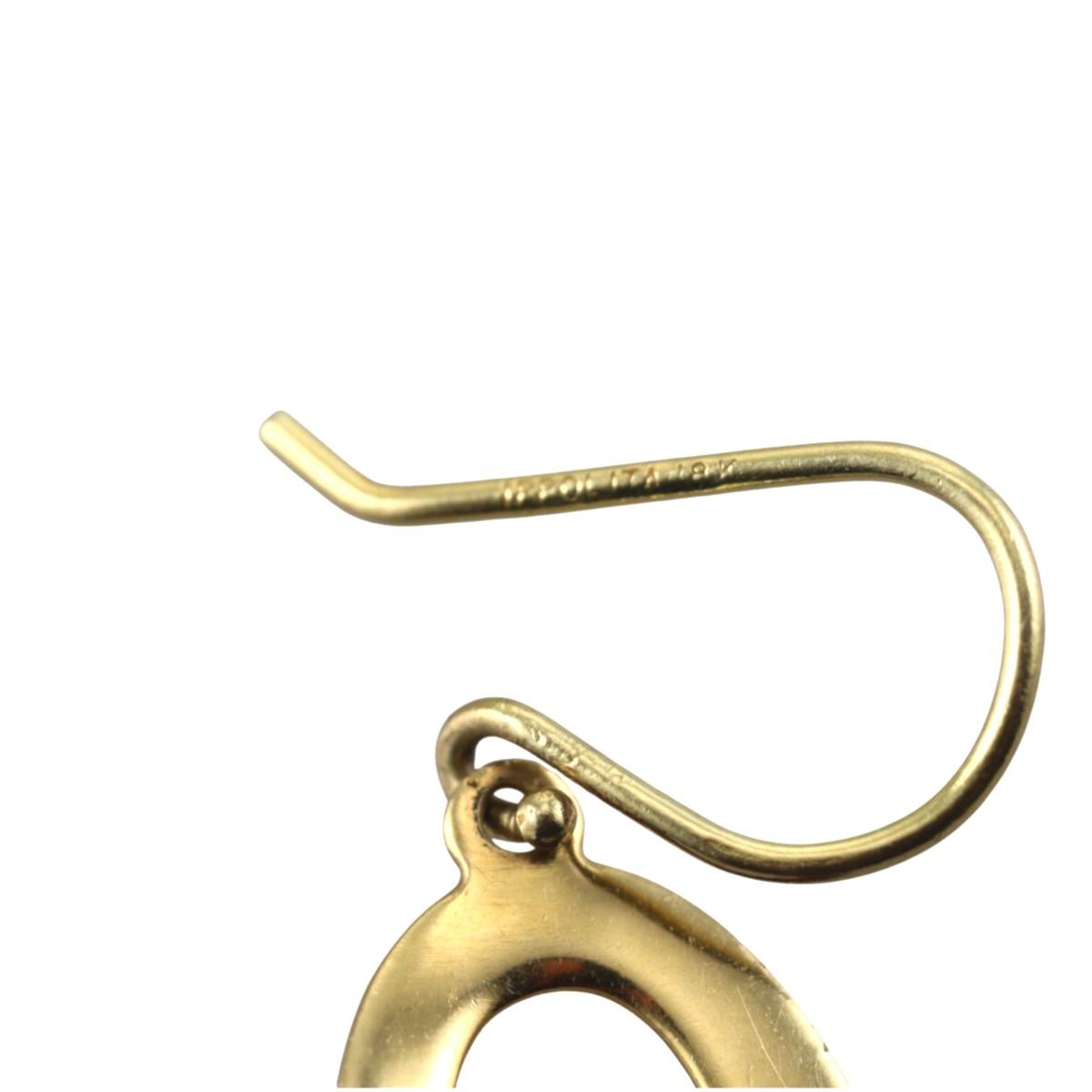 Ippolita Classico 3 Link 18k Gold Oval Drop Earrings