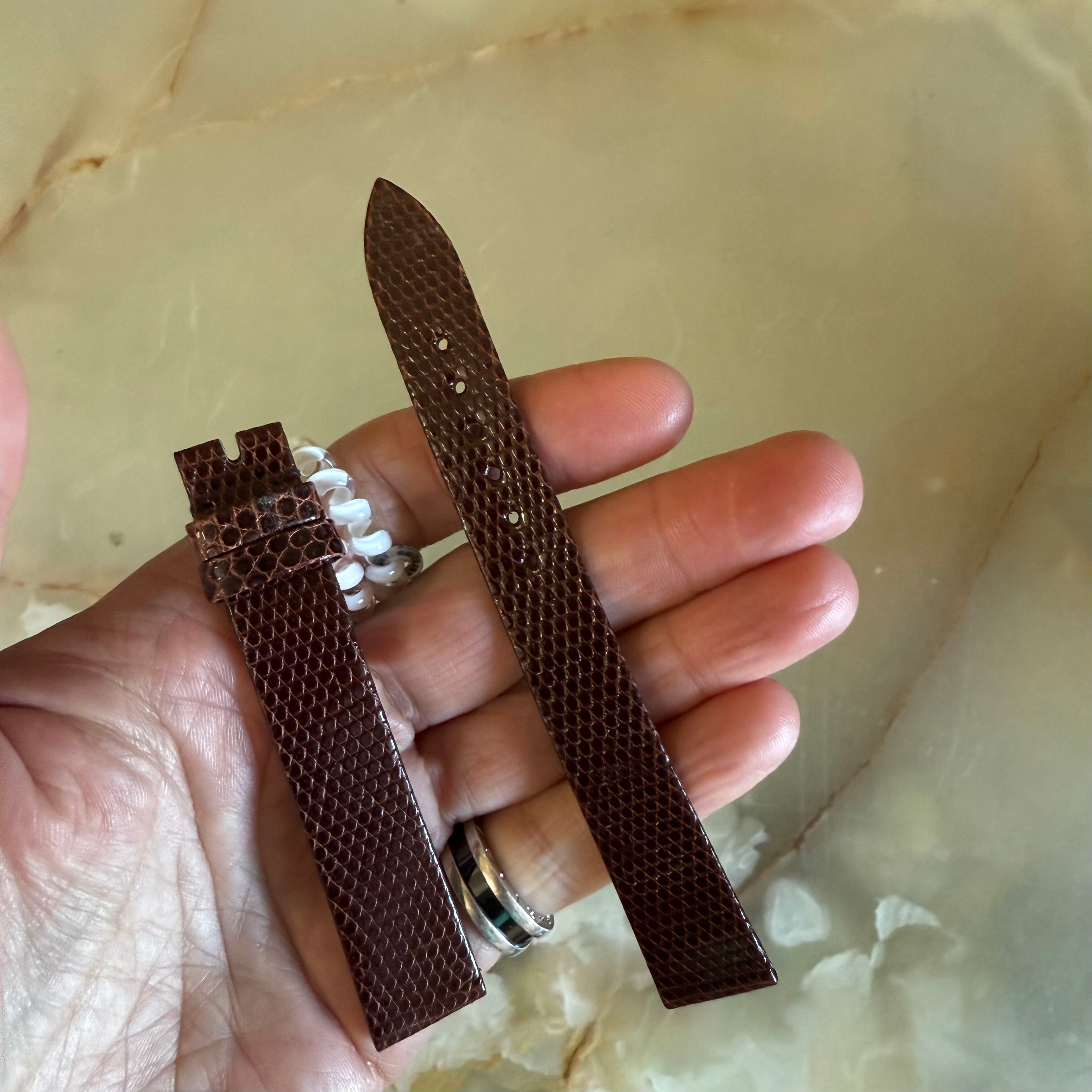 Authentic Patek Philippe Brown Lizard Watch Strap Band 16mm