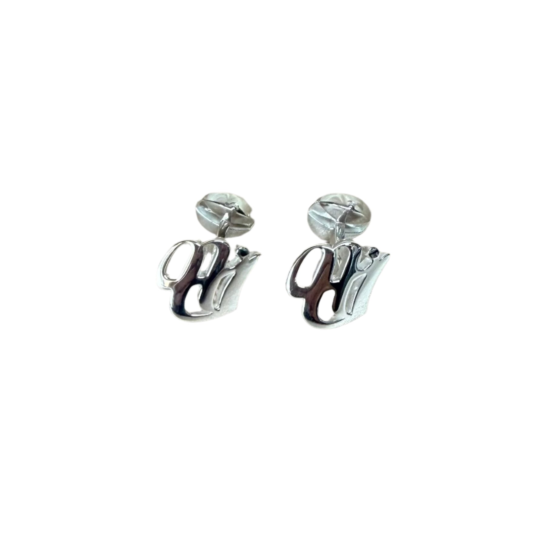 Christofle Gothique Boutons De Manchettes Sterling Cufflinks 5253930