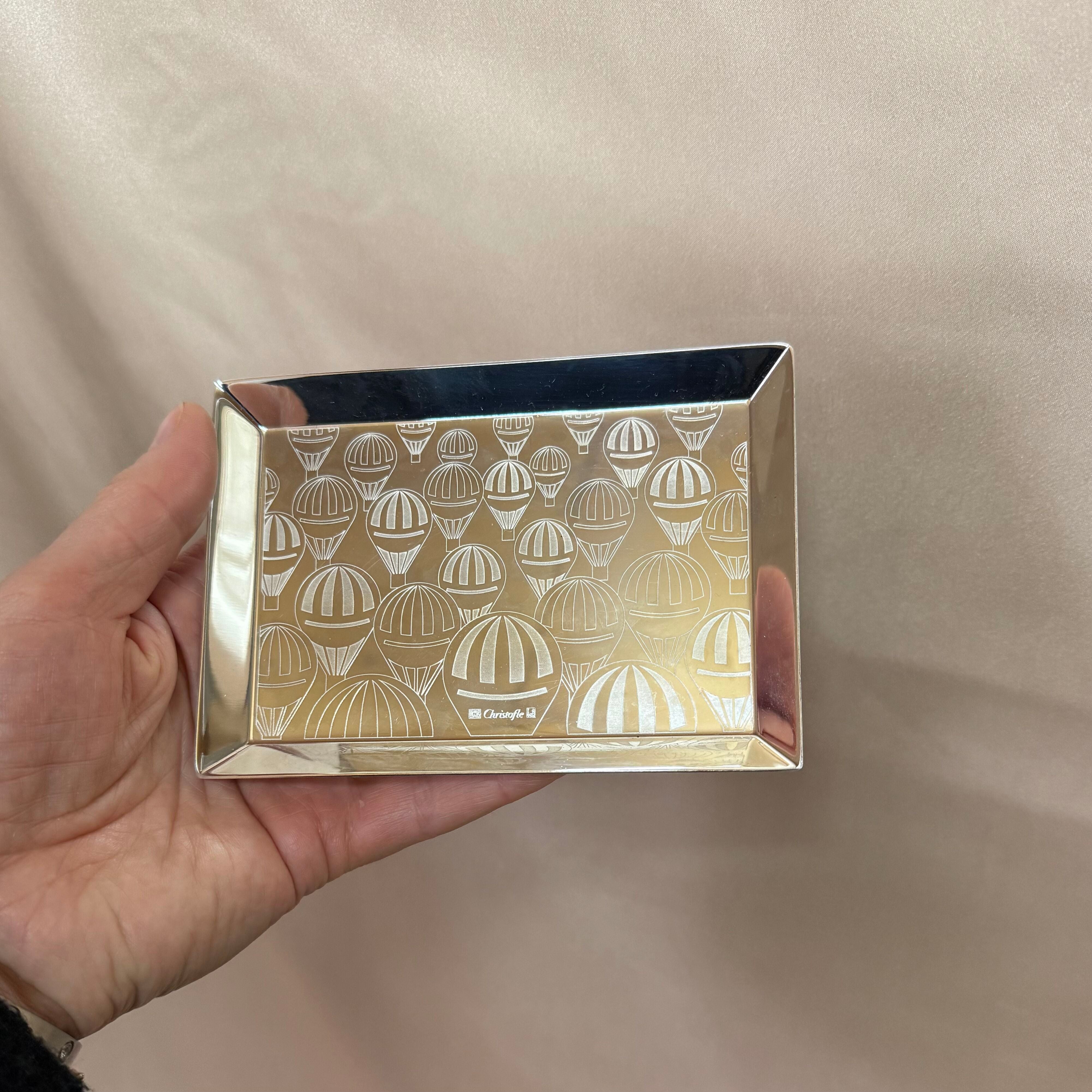 Christofle Montgolfiere Silver Plated Business Card Tray 4252203