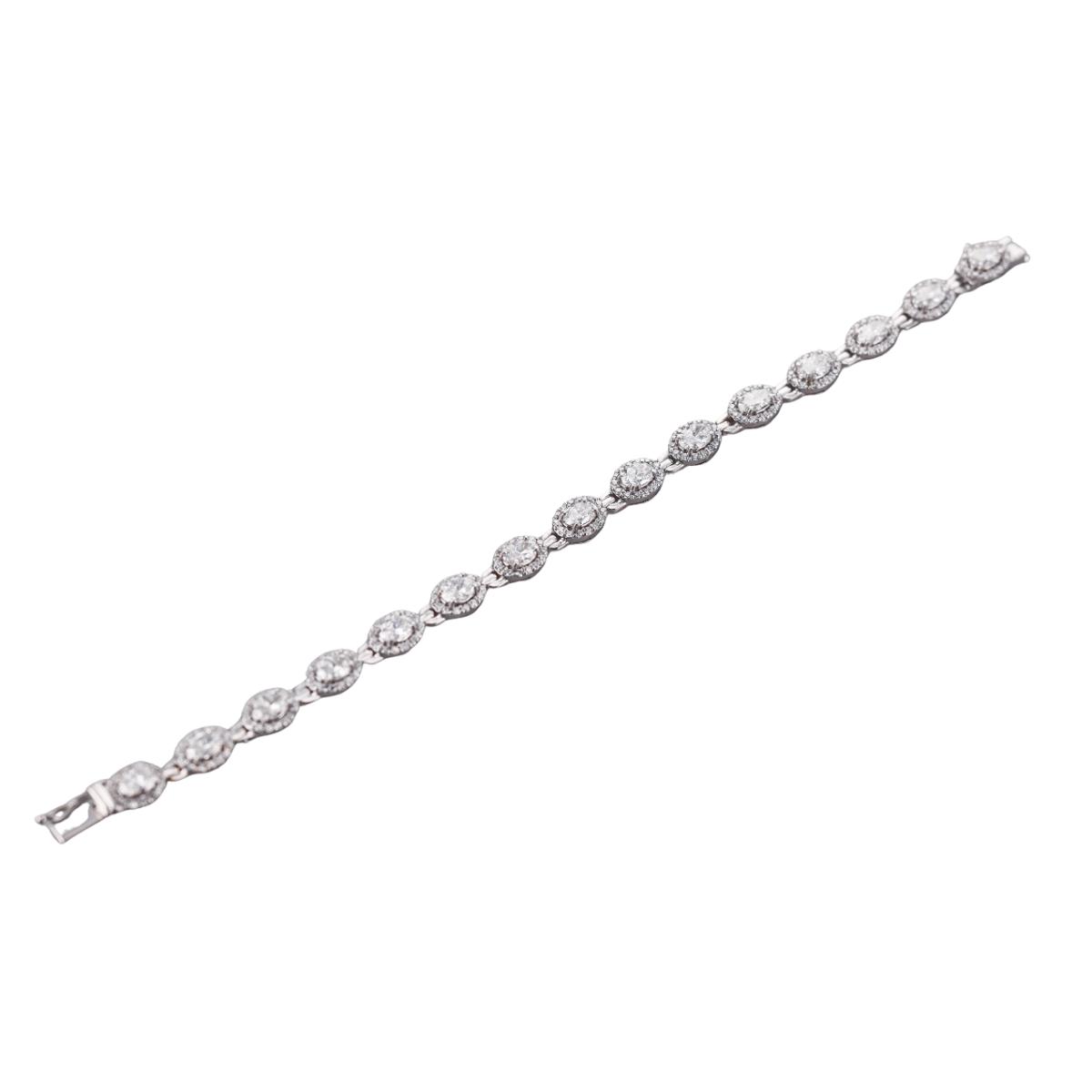 Solid 14k Gold Lab Grown 6.75ctw Diamond Bracelet