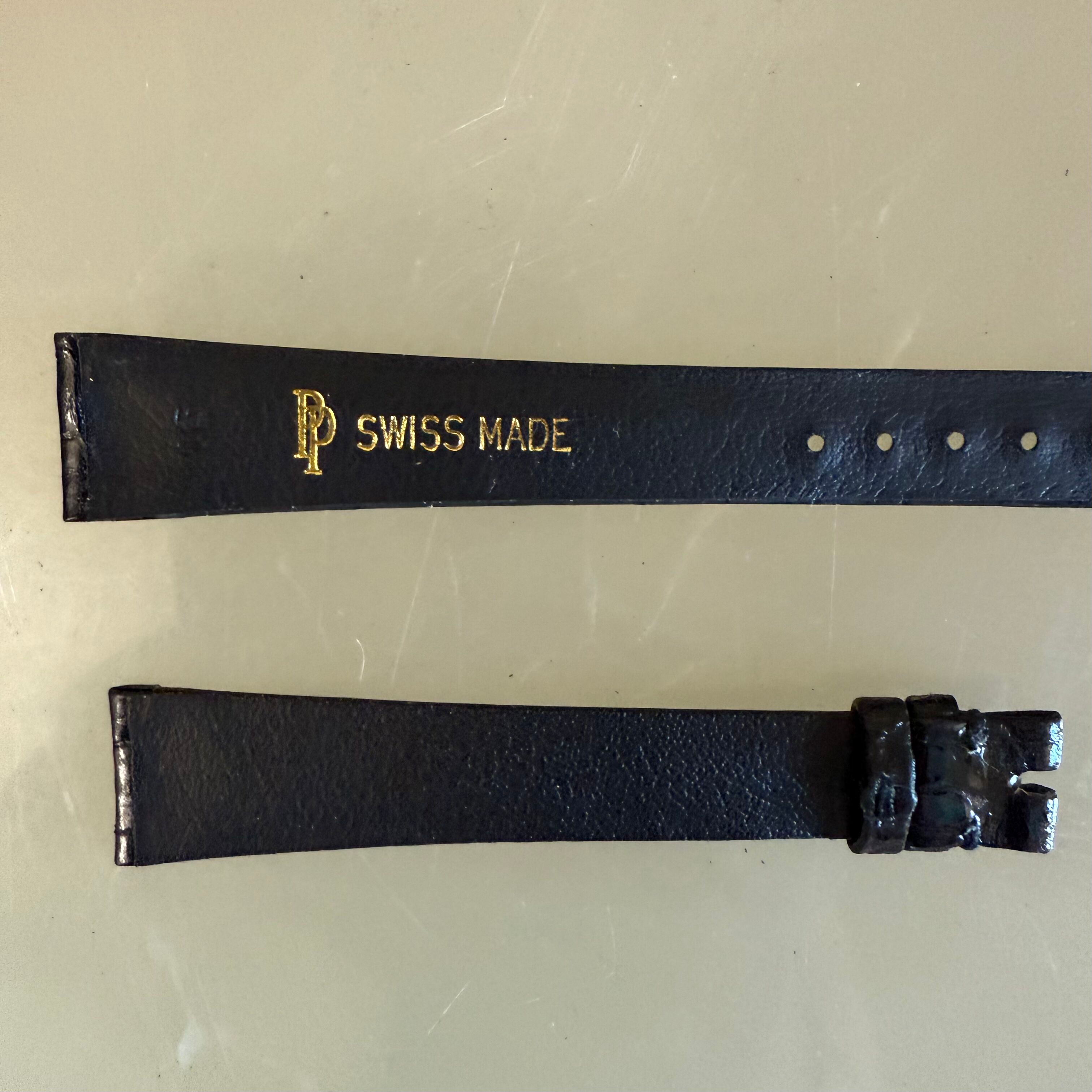 Authentic Patek Philippe Black Alligator Watch Strap Band 16mm