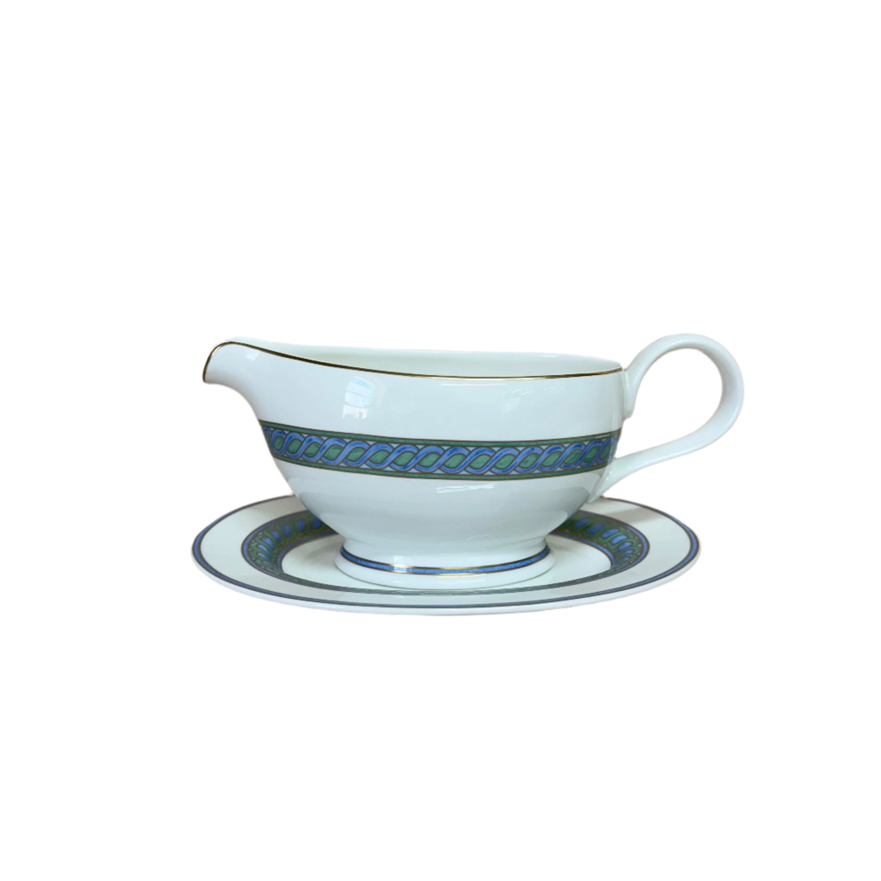Christofle Torsada Open Sauce Boat on Tray 7640330