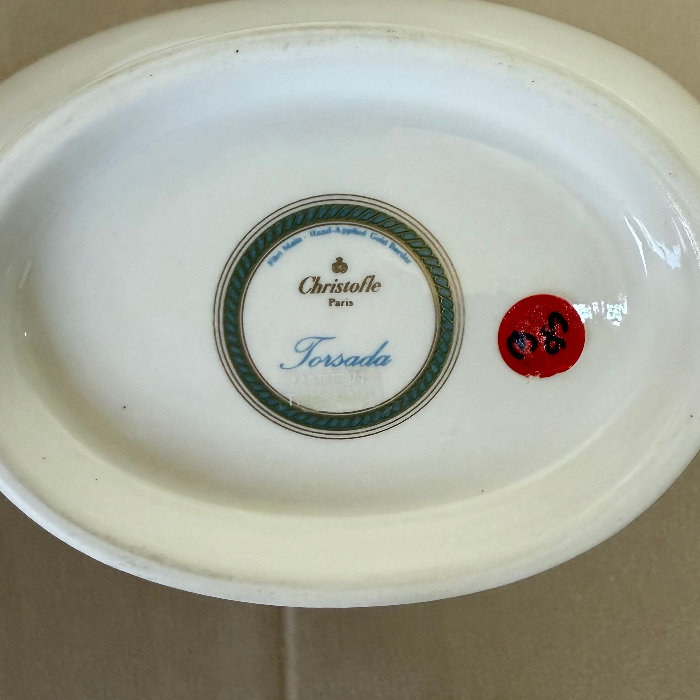 Christofle Torsada Open Sauce Boat on Tray 7640330