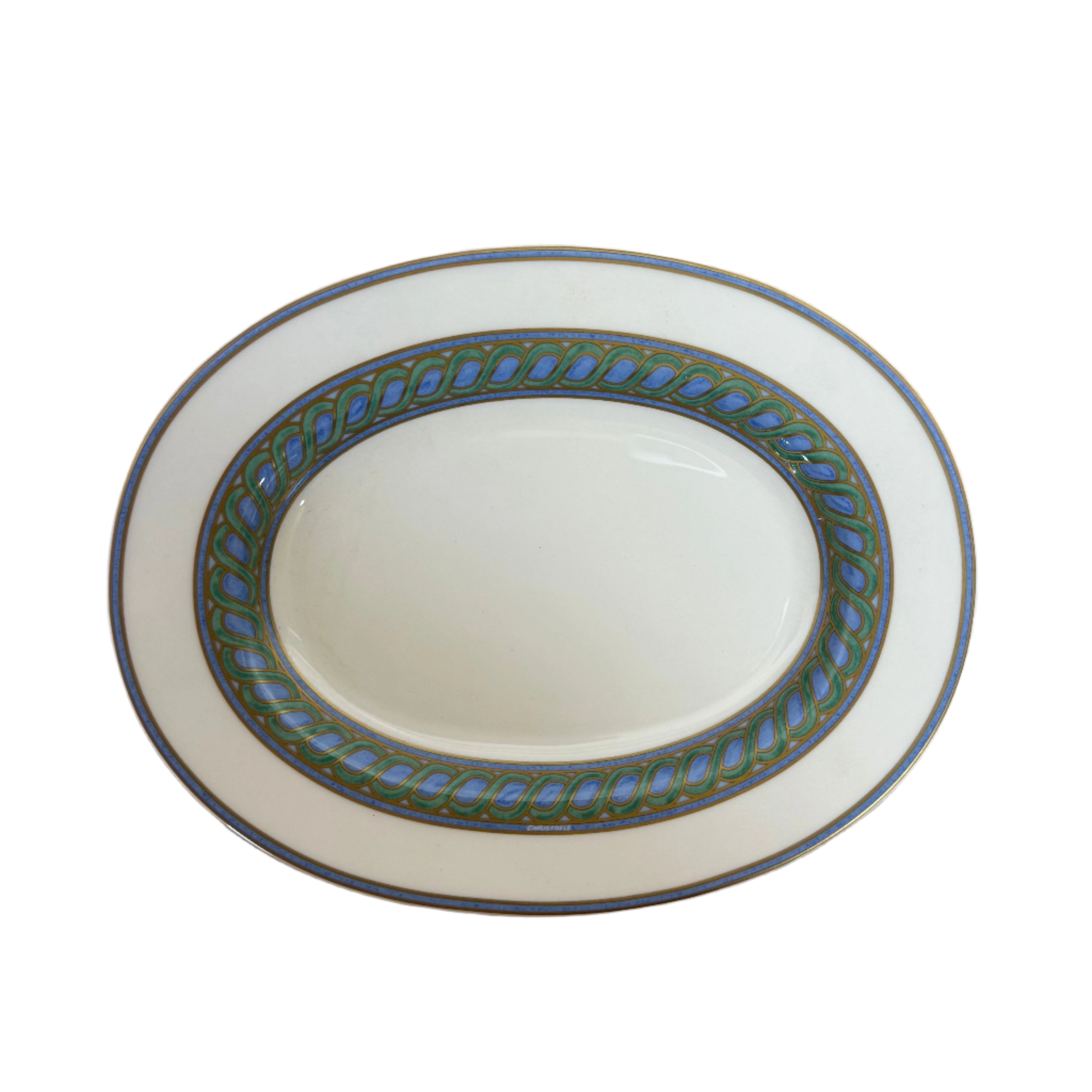 Christofle Torsada Open Sauce Boat on Tray 7640330