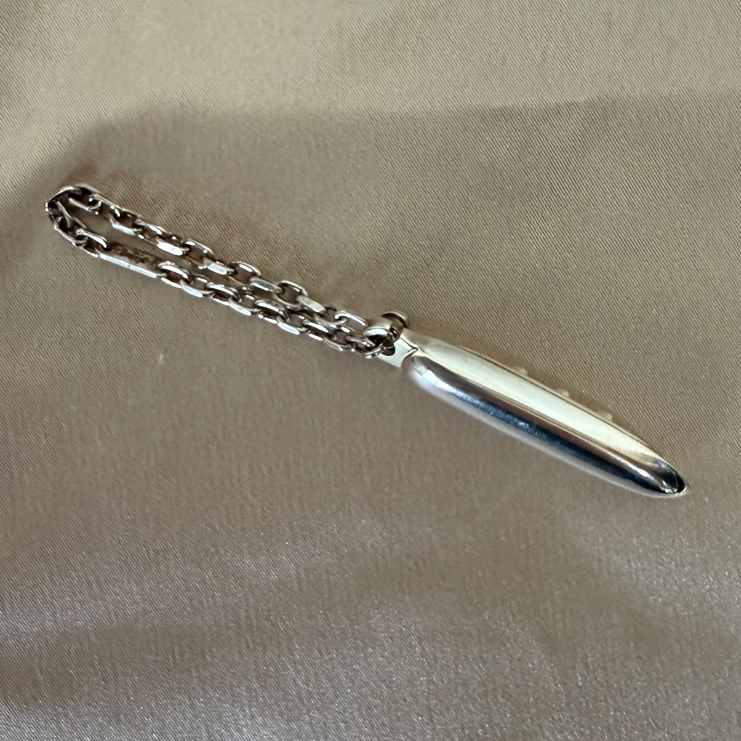 Christofle Porte Cles Paquebot Silver Plated Key Ring B0425472102