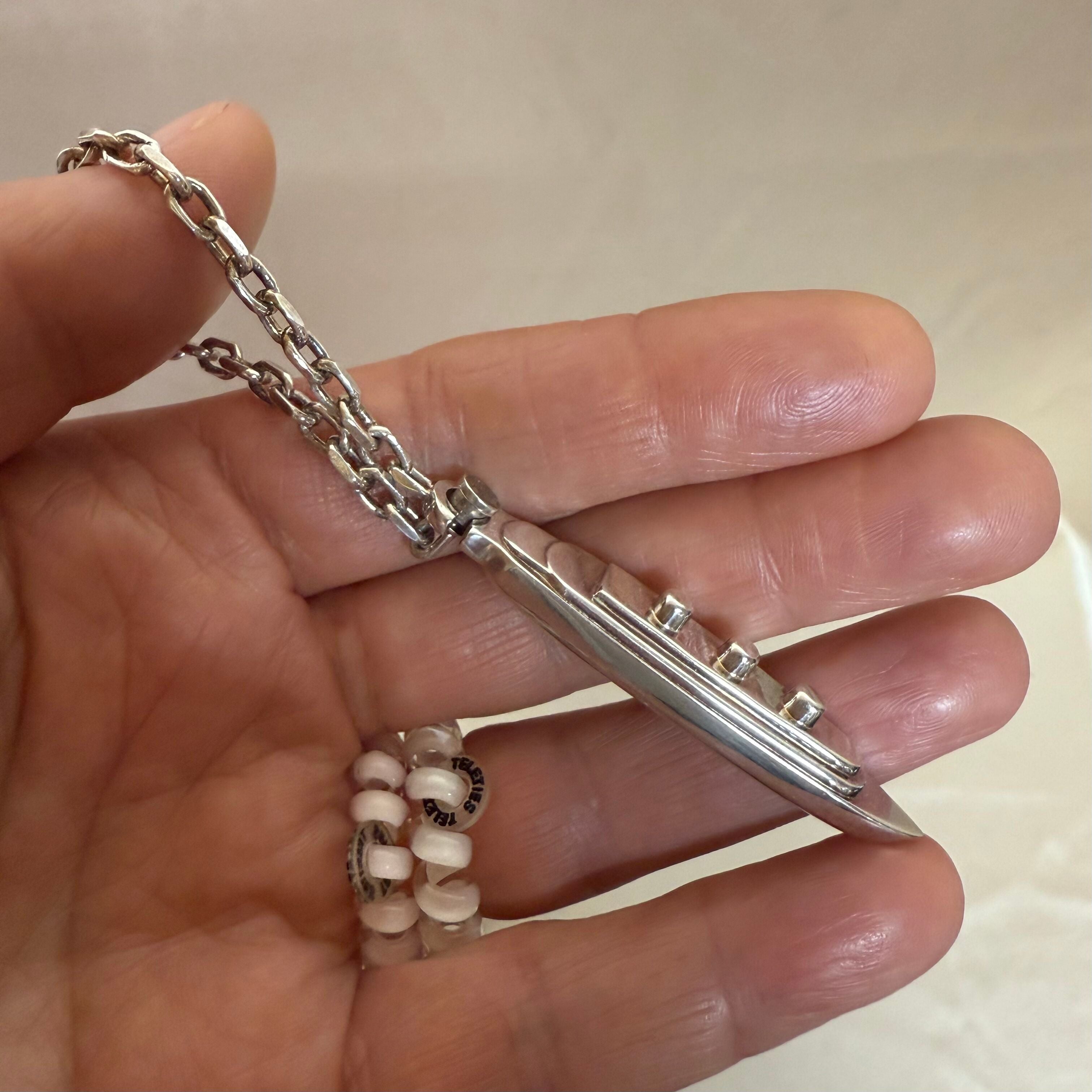 Christofle Porte Cles Paquebot Silver Plated Key Ring B0425472102