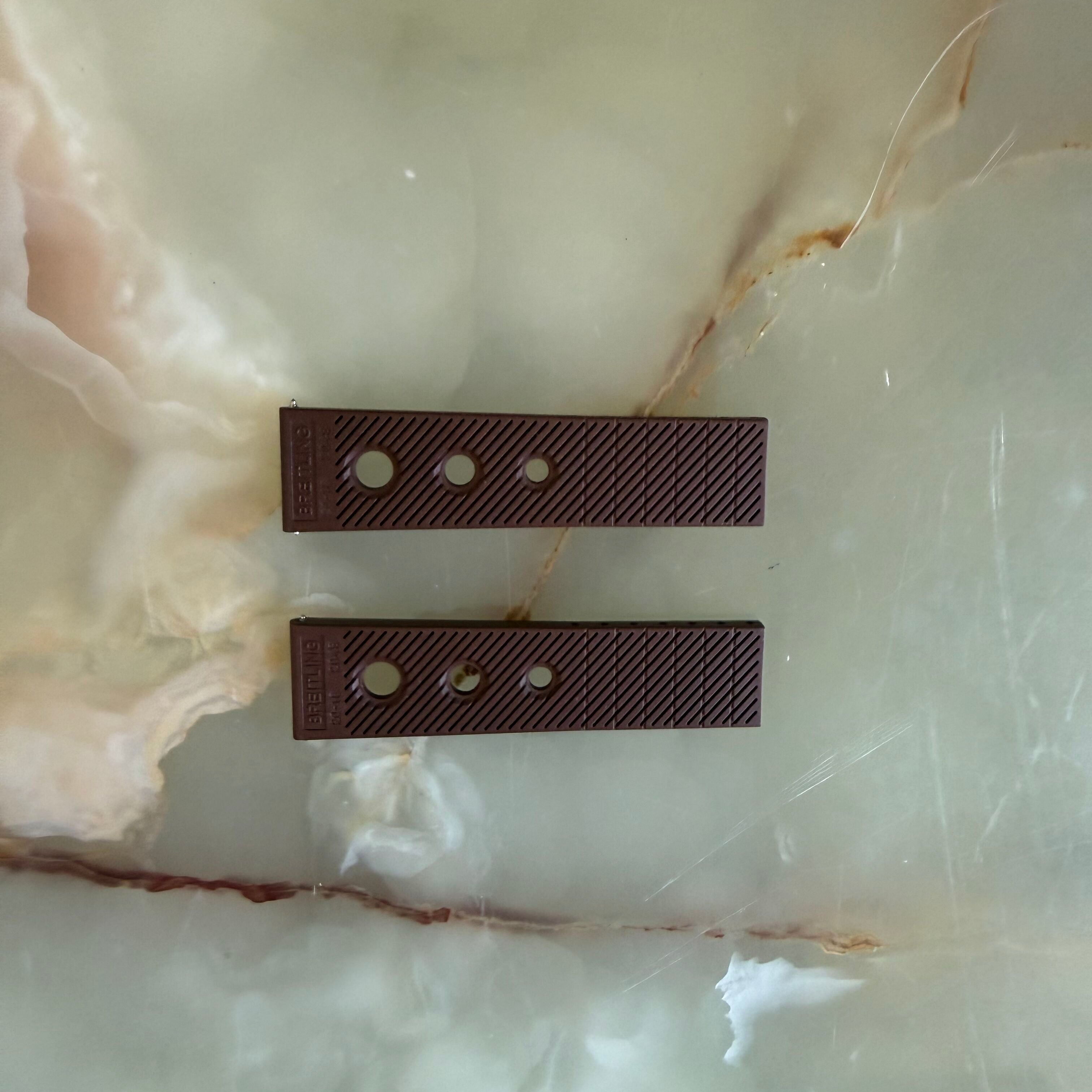 Authentic Breitling Brown Rubber Watch Strap Band 20mm 204S