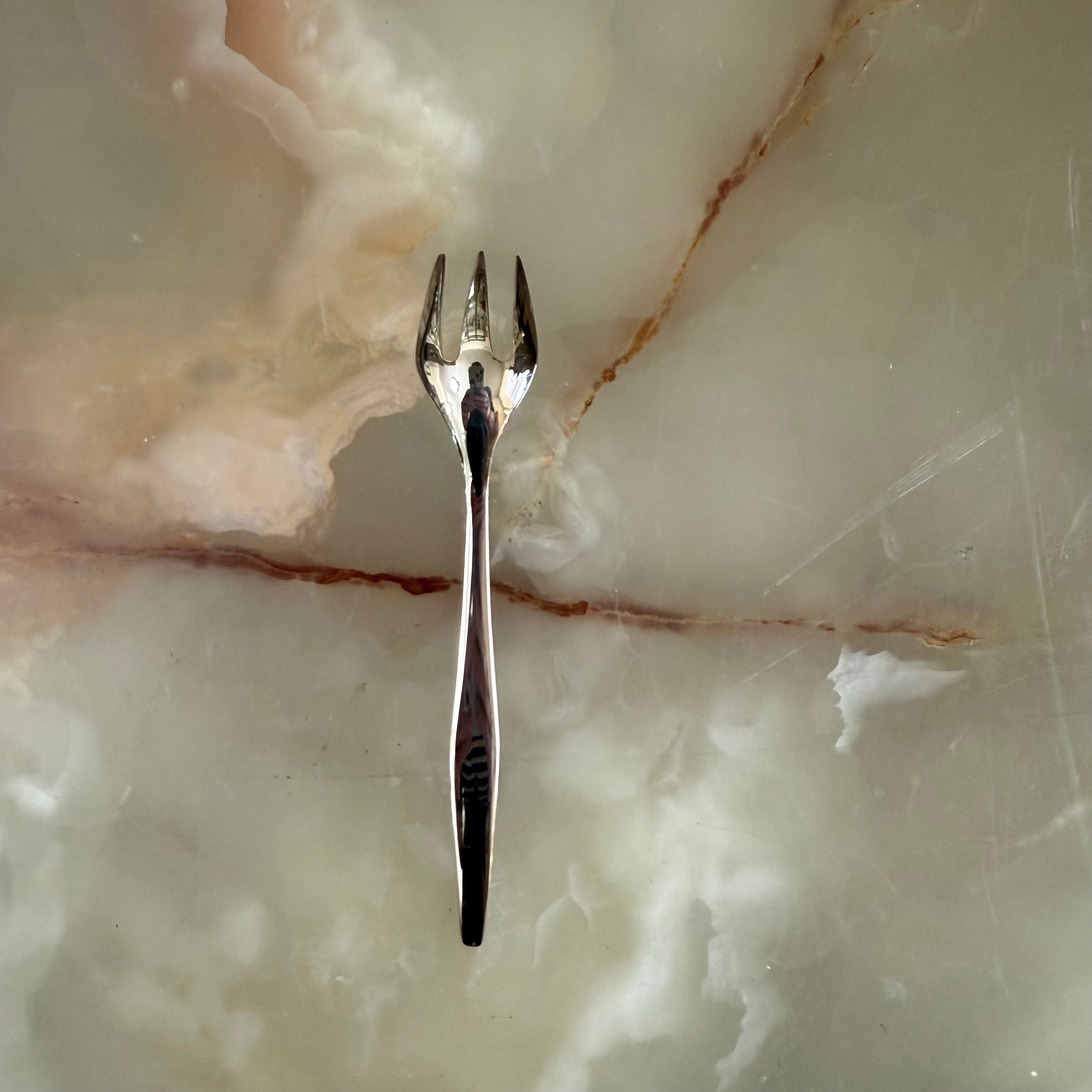 Christofle Orly Silver Plated Oyster Fork Set of 12