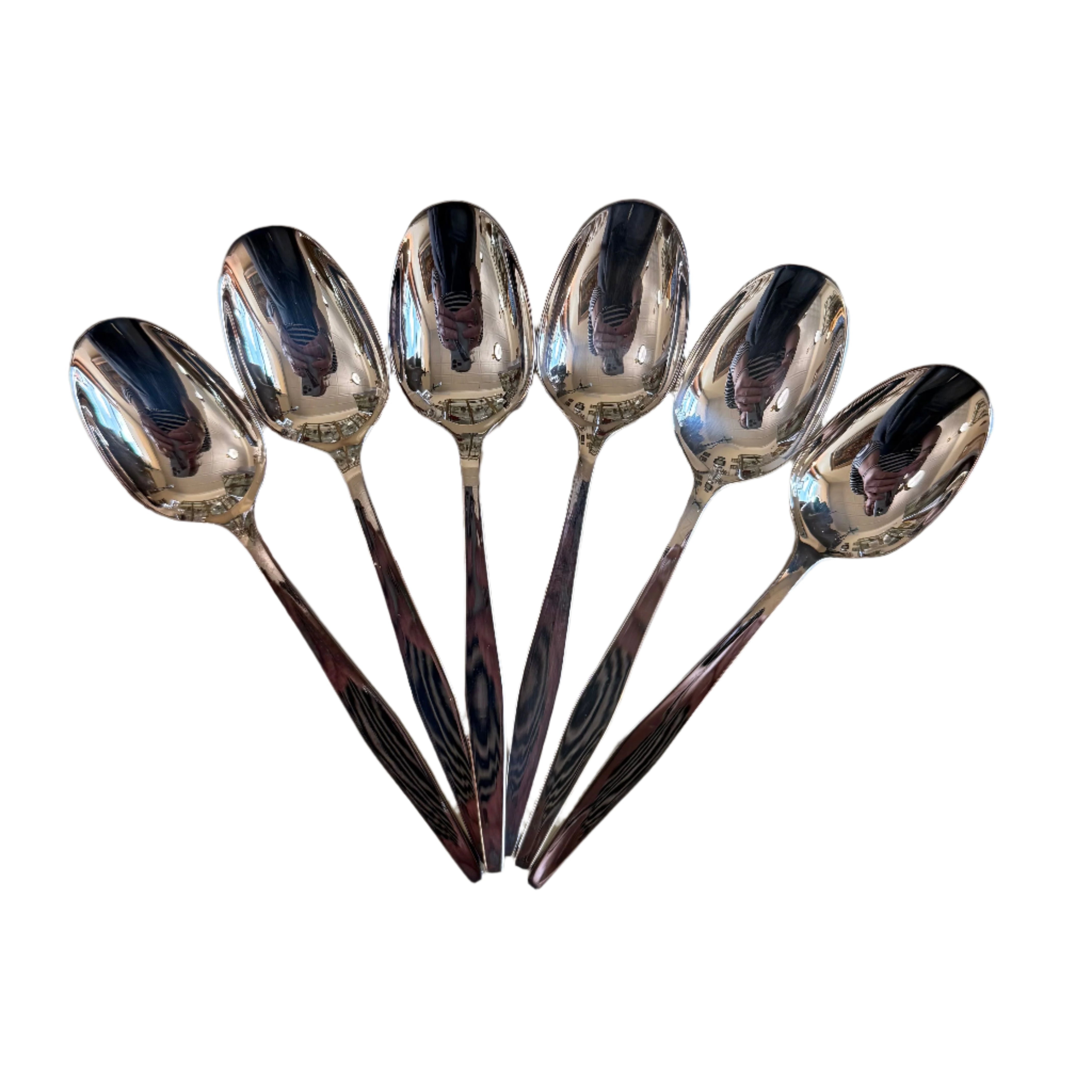 Christofle Orly Silver Plated Dessert Spoon Set of 6 0017014